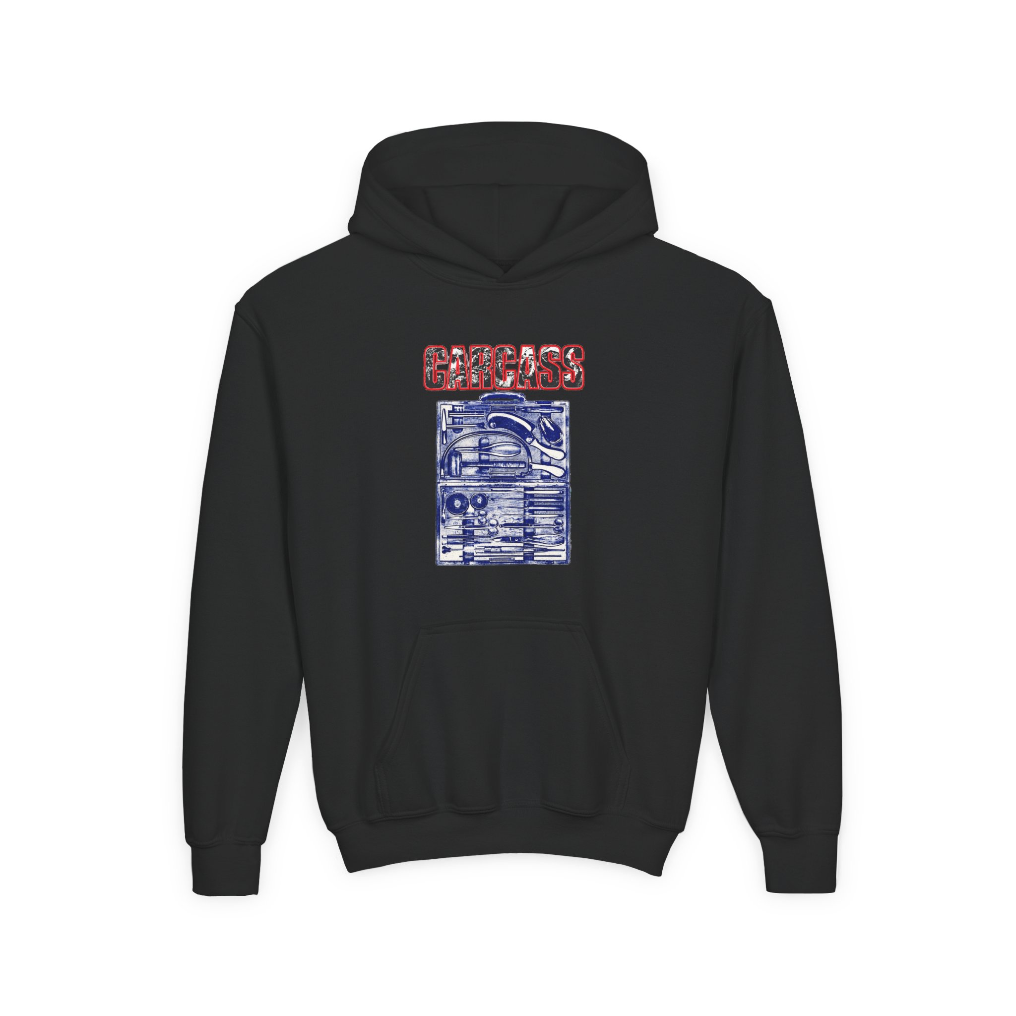 Youth Carcass Certificate of Death Heavy Blend Hooded Sweatshirt