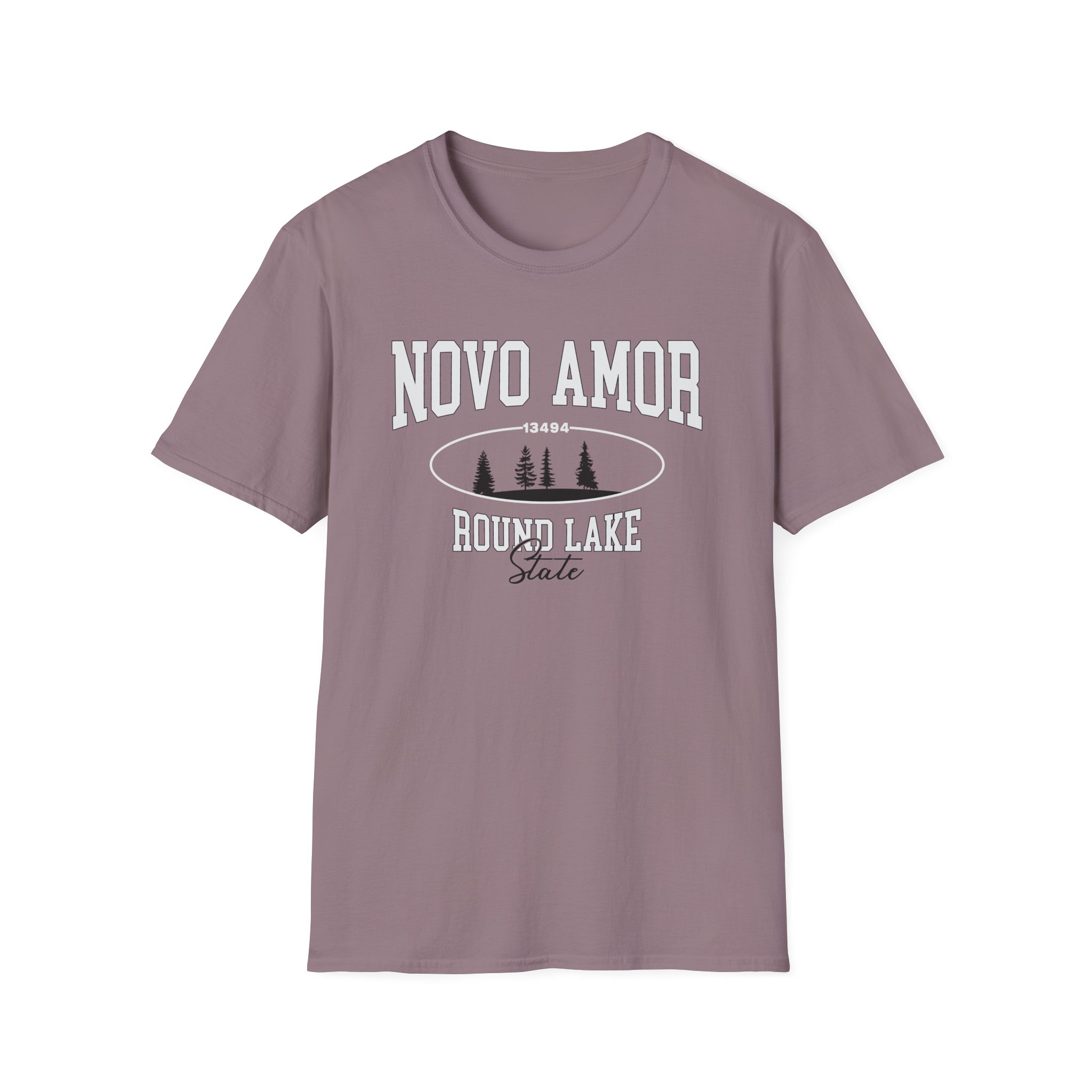 Novo Amor Round Lake State Unisex Softstyle T-shirt - Image 17