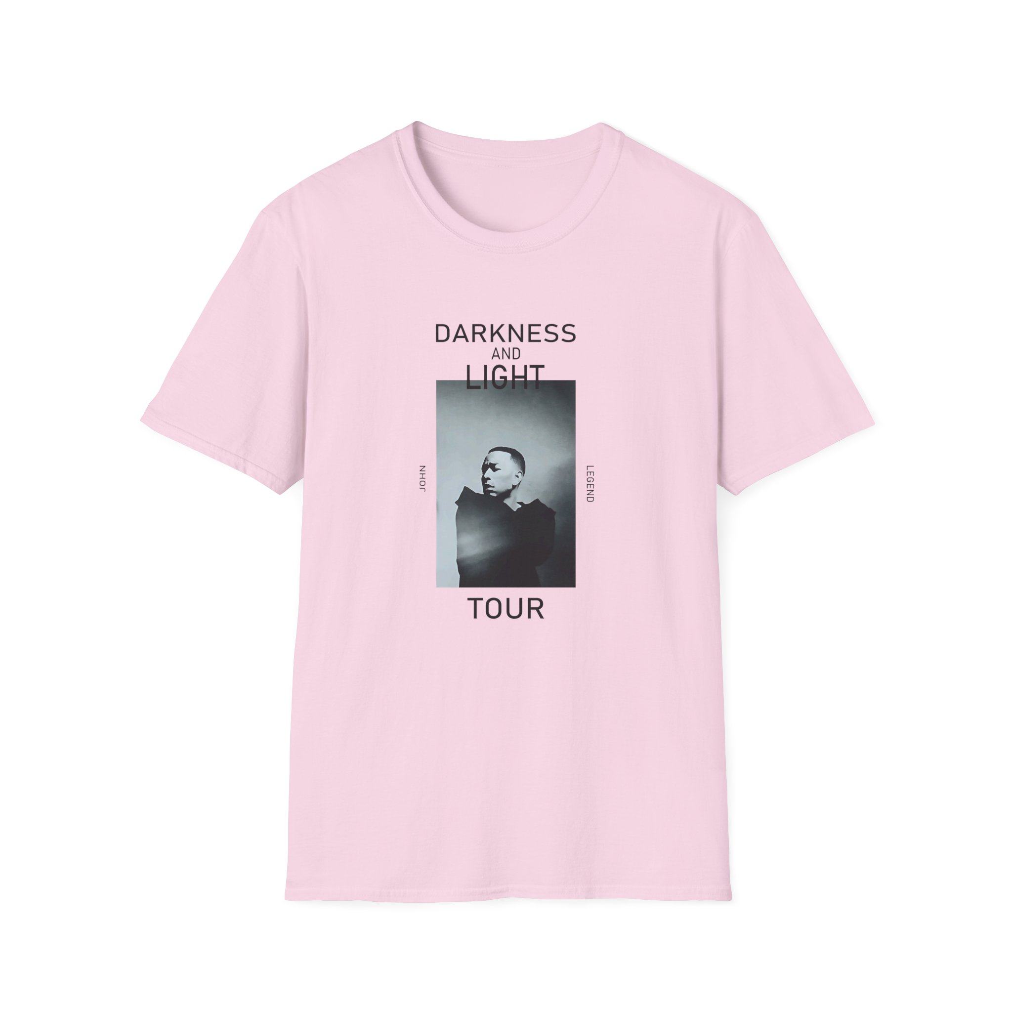 John Legend Darkness Portrait Unisex Softstyle T-Shirt - Image 27
