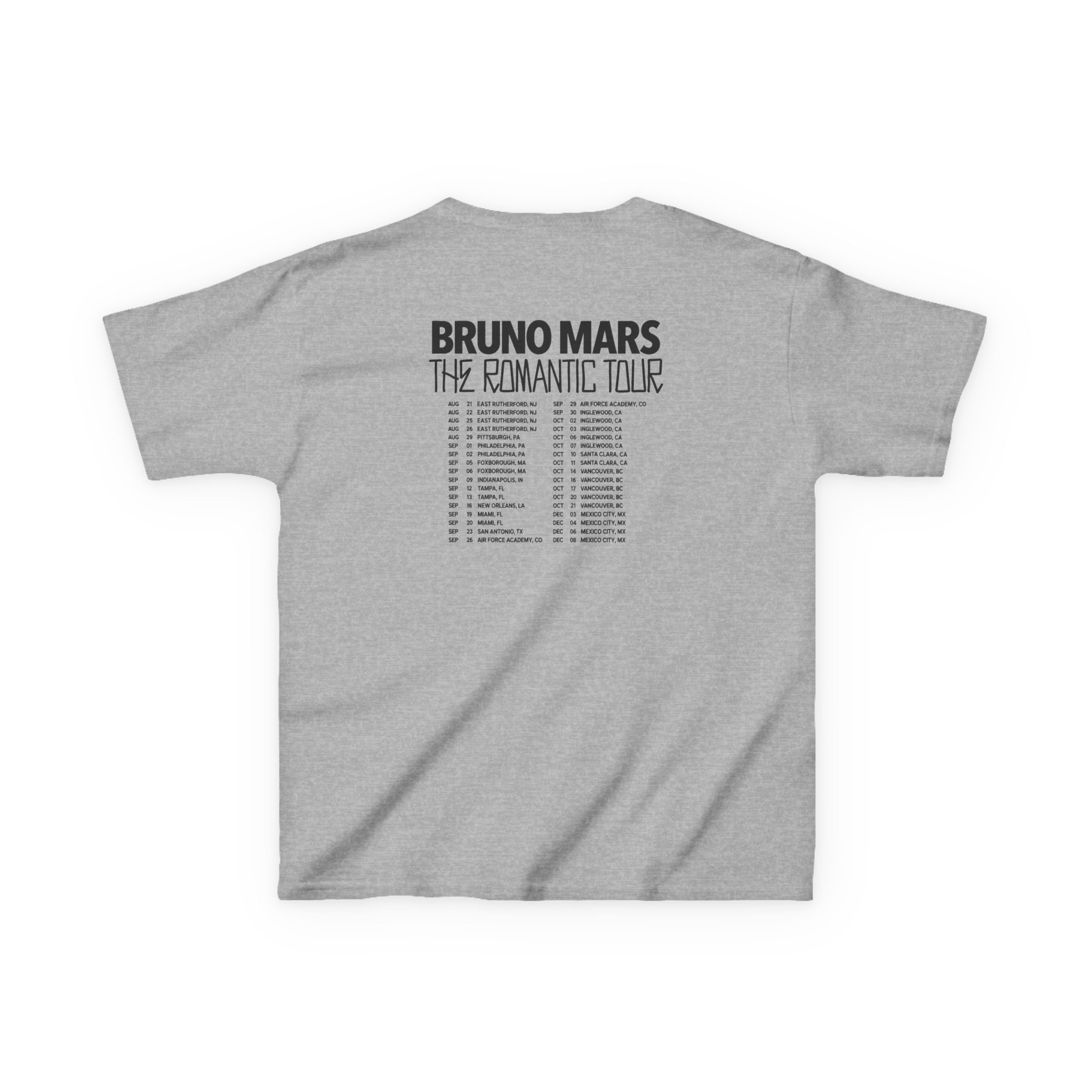 Kids Bruno Mars the Romantic Tour Heavy Cotton™ Tee - Image 8