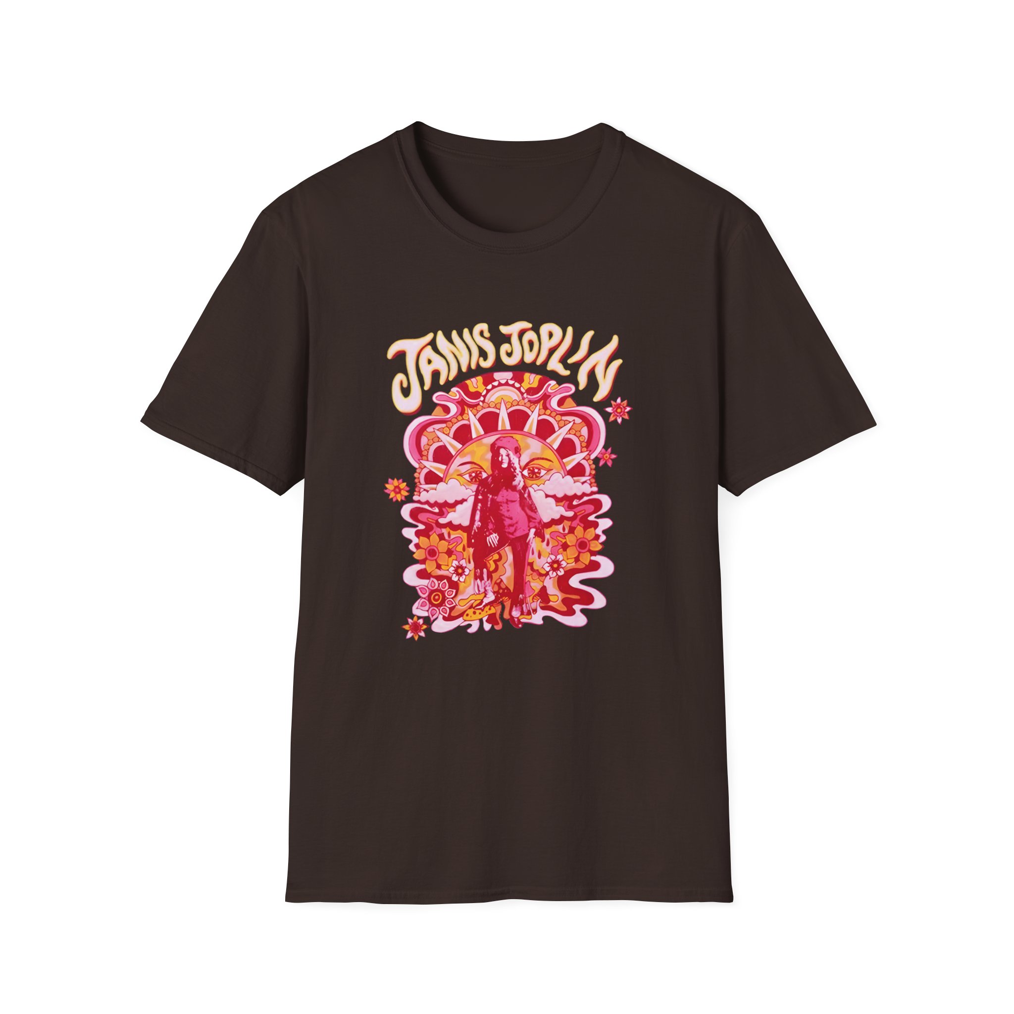 Janis Joplin Groovy Unisex Softstyle T-shirt - Image 5