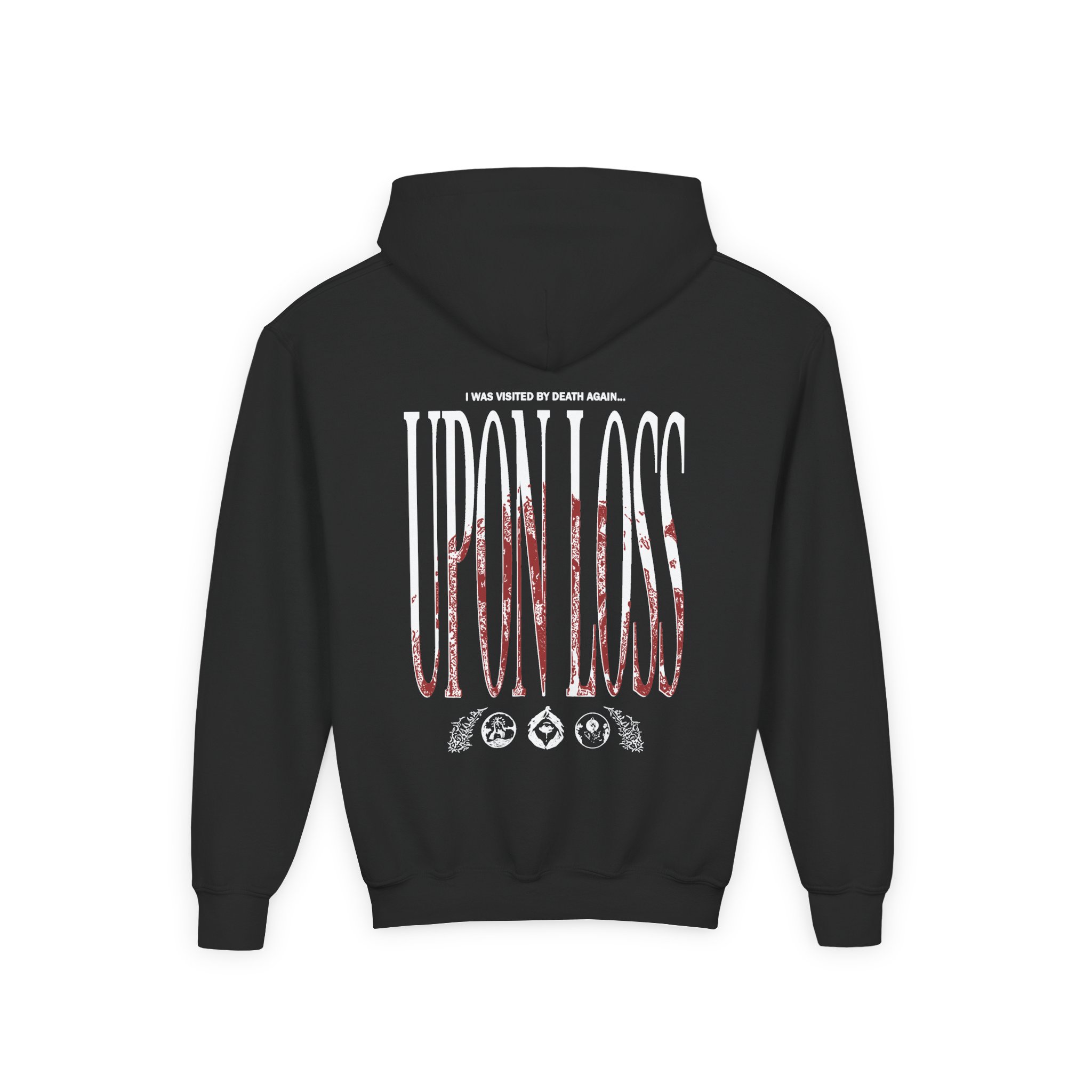 Knocked Loose Atop Your Throne Youth Heavy Blend Hooded Sweatshirt - Image 2