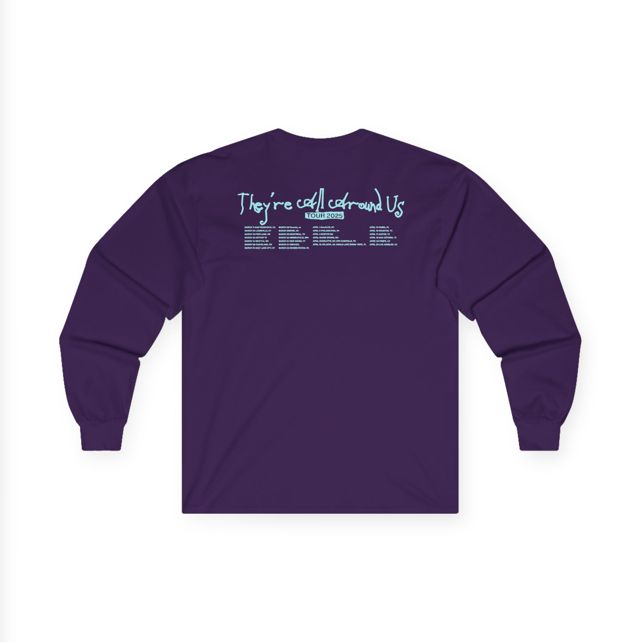 Poppy They Are All Around Us Tour Unisex Ultra Cotton Long Sleeve Tee - Image 8