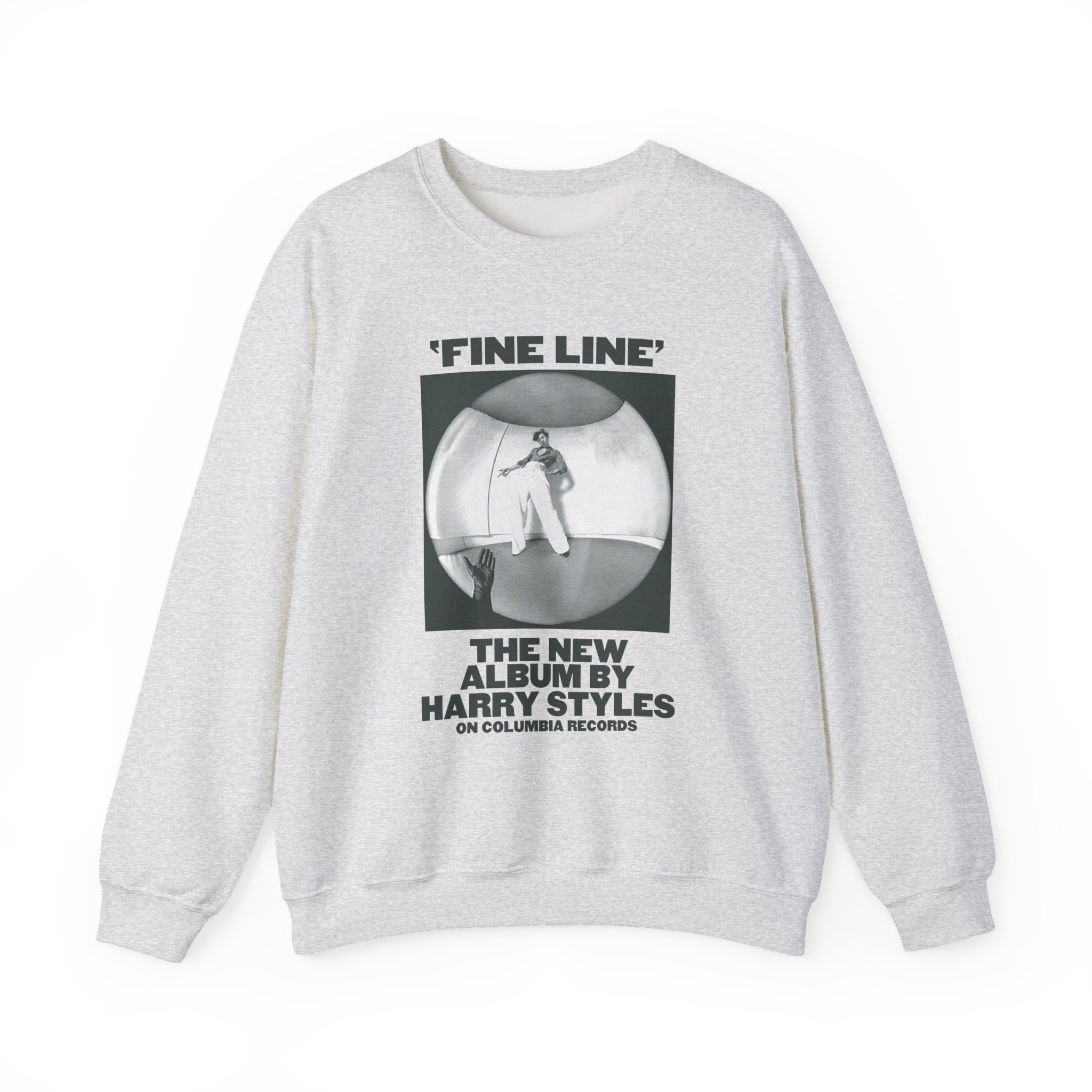 Love on Tour Fine Line Unisex Heavy Blend™ Crewneck Sweatshirt - Image 3