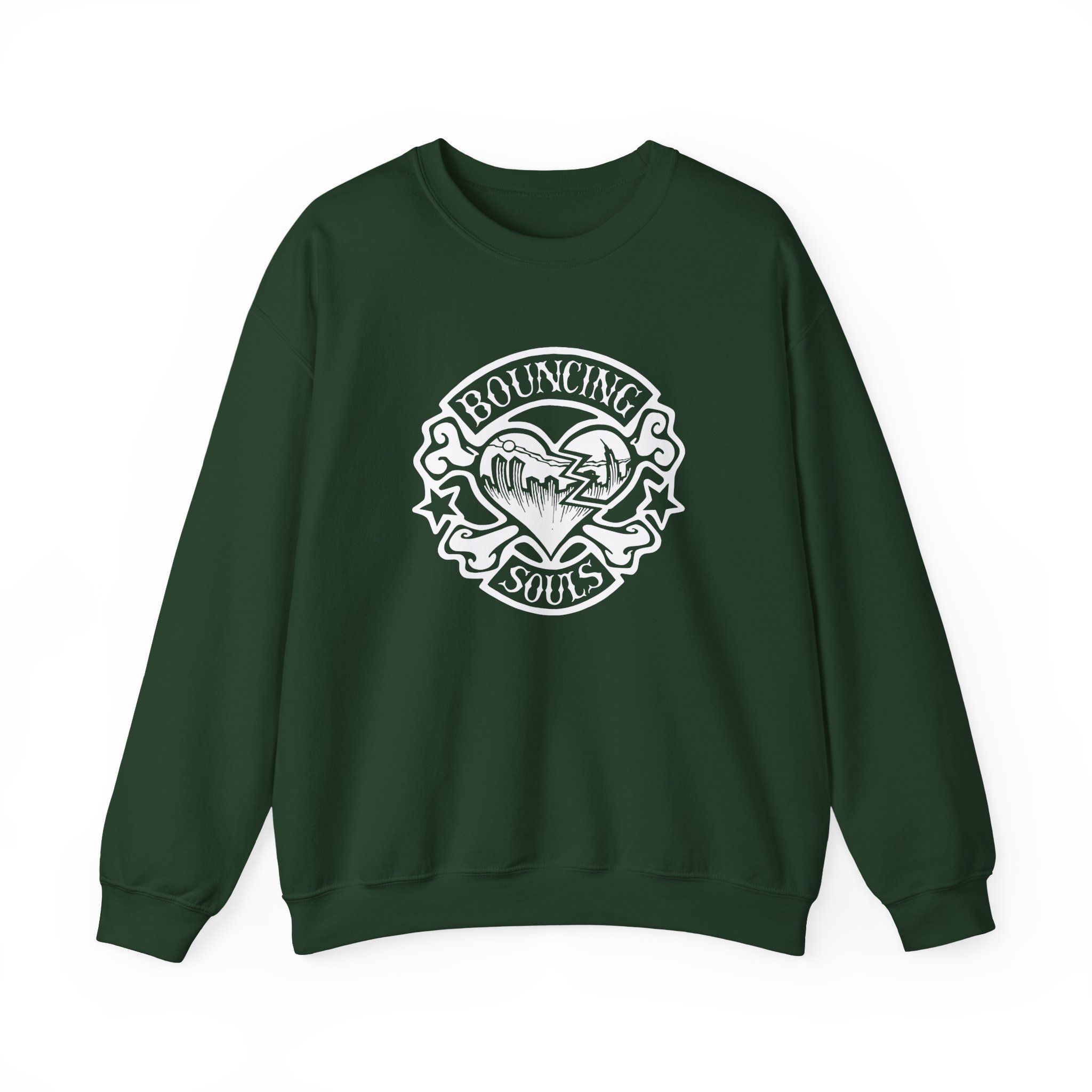 Cold Cuts the Bouncing Souls Rocker Heart Unisex Heavy Blend™ Crewneck Sweatshirt - Image 11