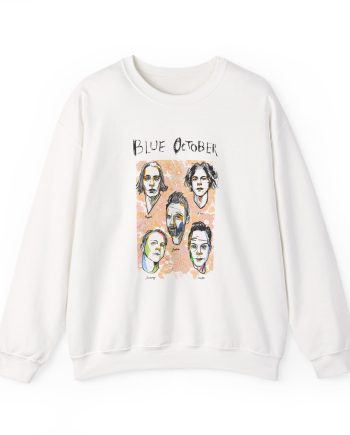 Blue October Caricature Unisex Heavy Blend™ Crewneck Sweatshirt