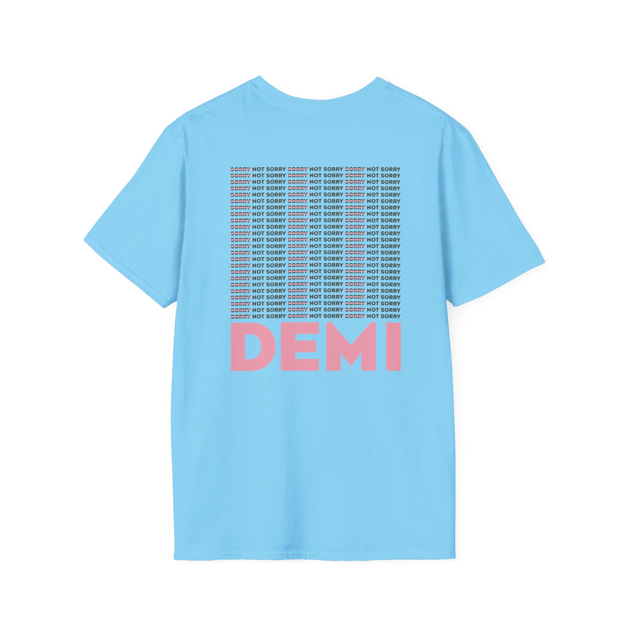 D L Not Sorry Unisex Softstyle T-Shirt - Image 16