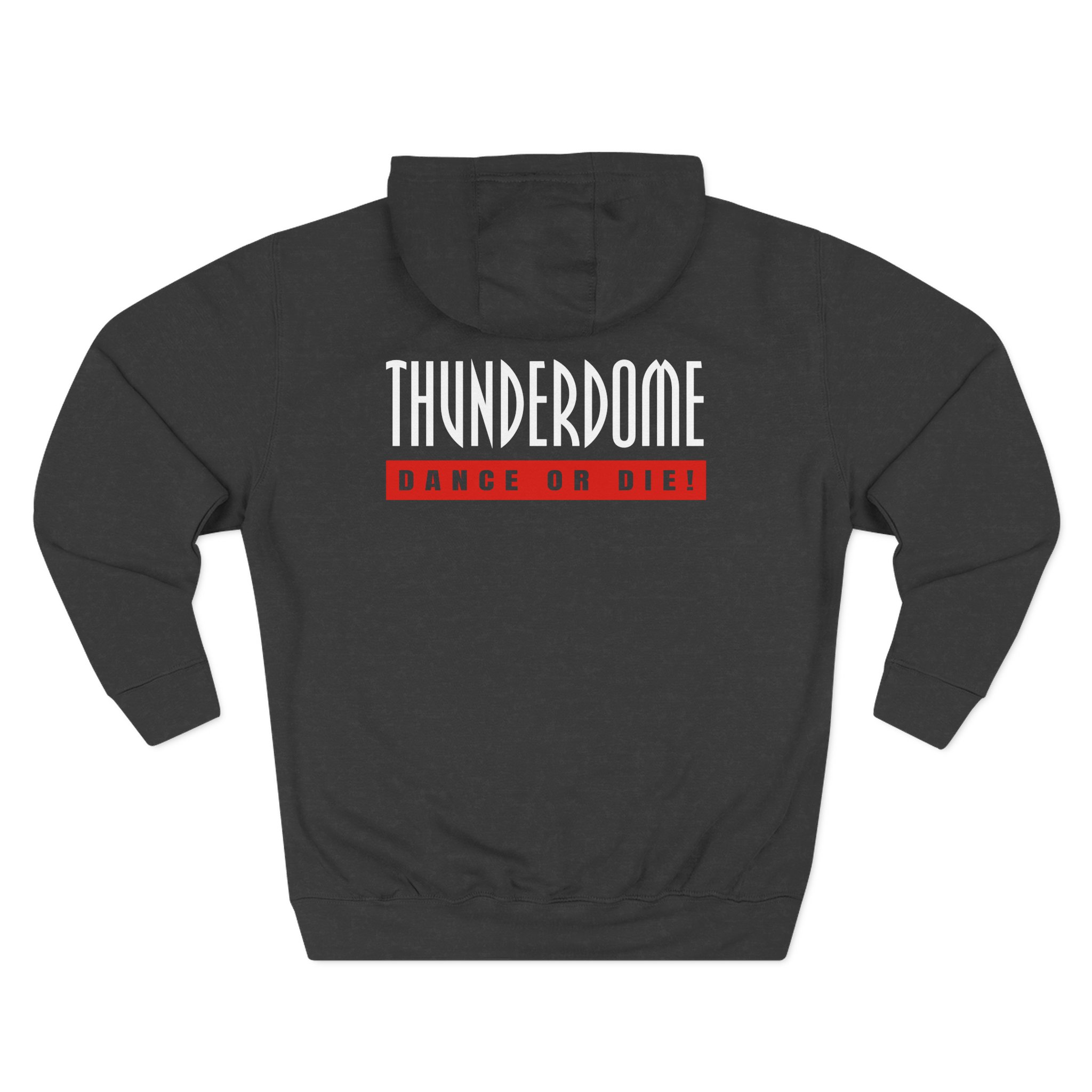 Thunderdome Dance Or Die Three-Panel Fleece Hoodie - Image 4