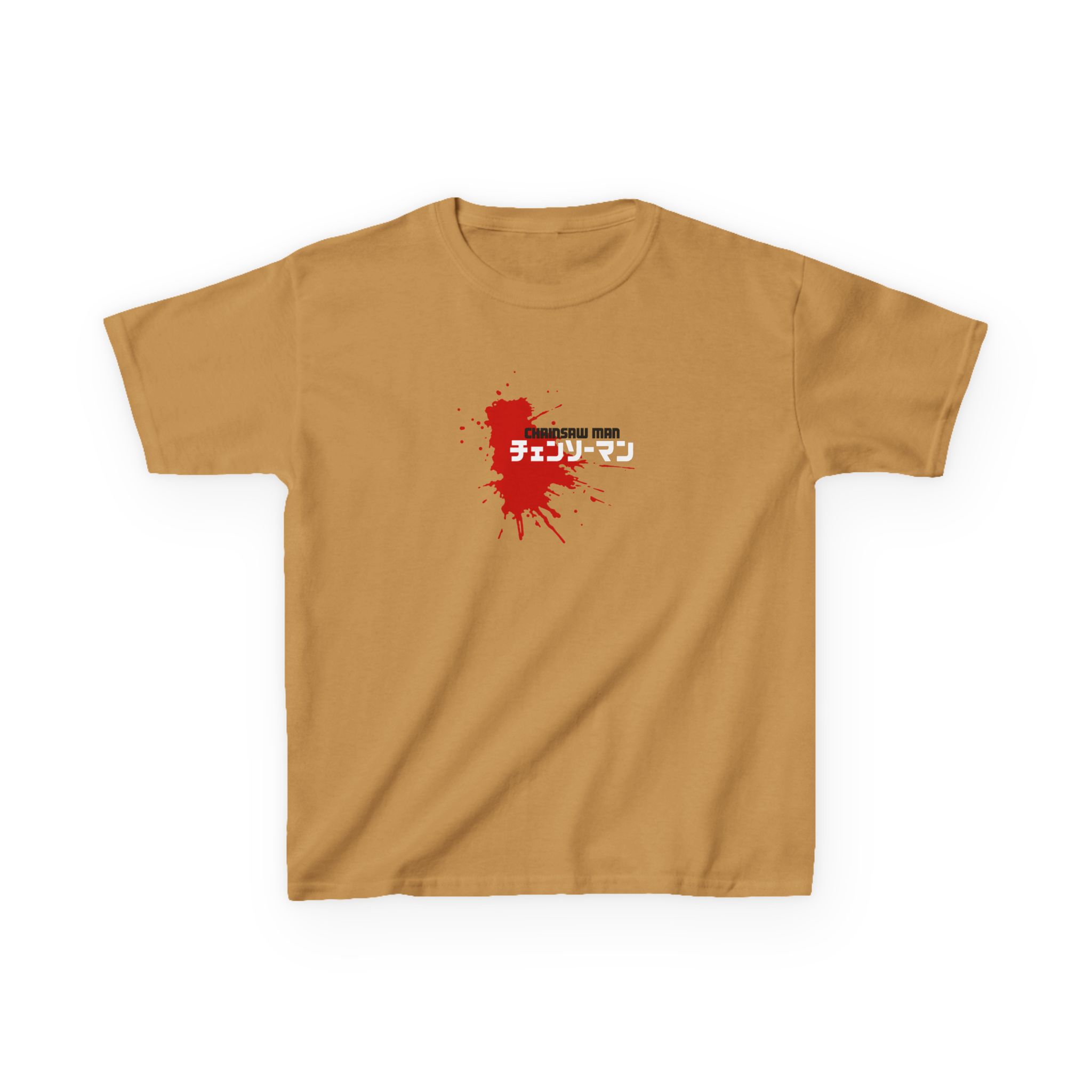 Chainsaw Man Power Grey Melange Kids Heavy Cotton™ Tee - Image 3