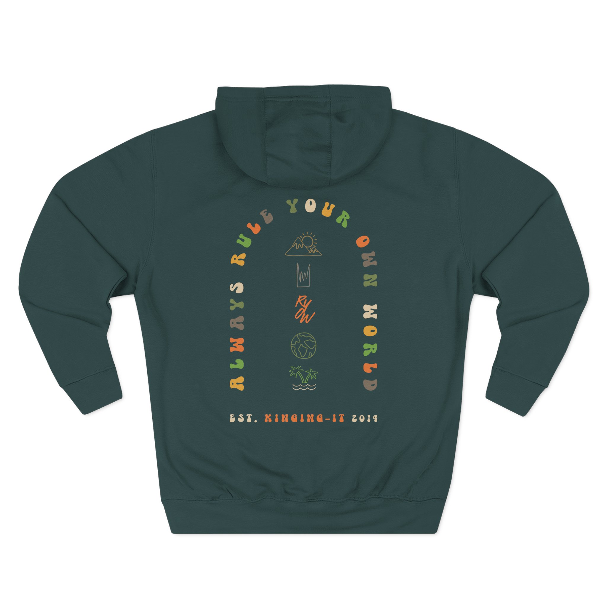 Kinging-it Three-Panel Fleece Hoodie - Image 8