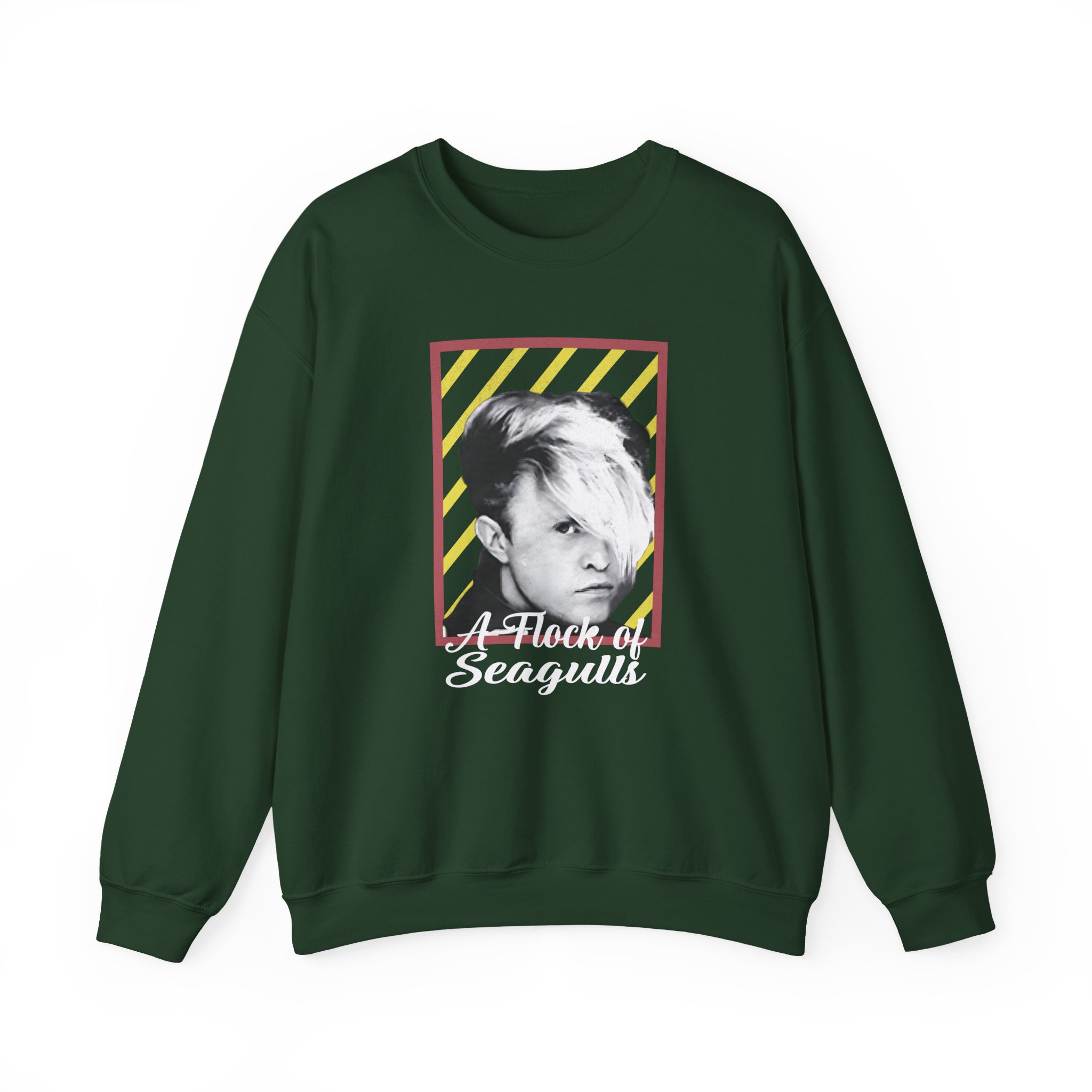 A Flock of Seagulls Neon Unisex Heavy Blend™ Crewneck Sweatshirt - Image 5