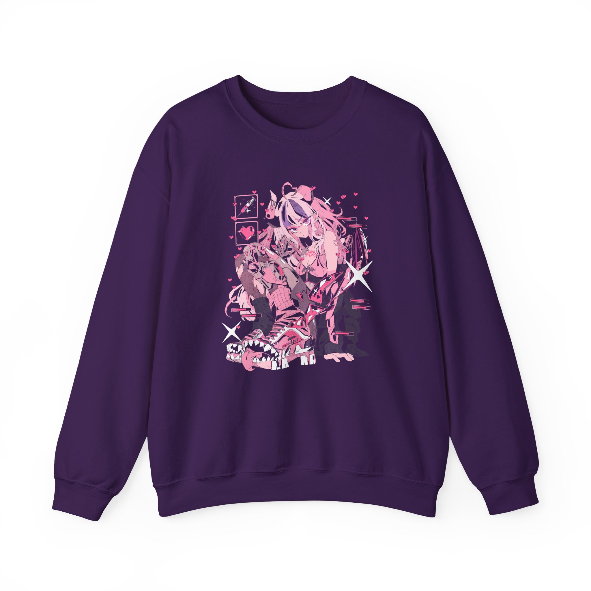 Ironmouse Cyber Unisex Heavy Blend™ Crewneck Sweatshirt - Image 7