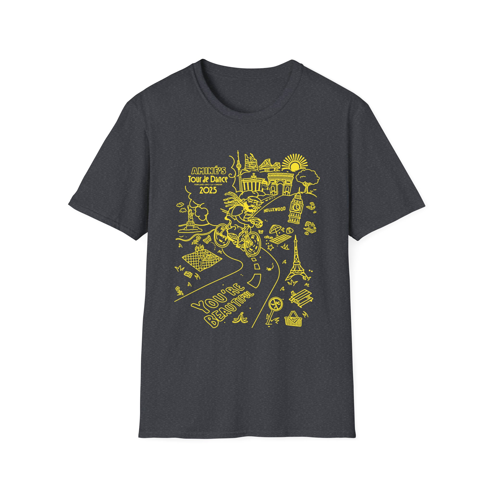 Aminé You're Beautiful Tour Unisex Softstyle T-Shirt - Image 15