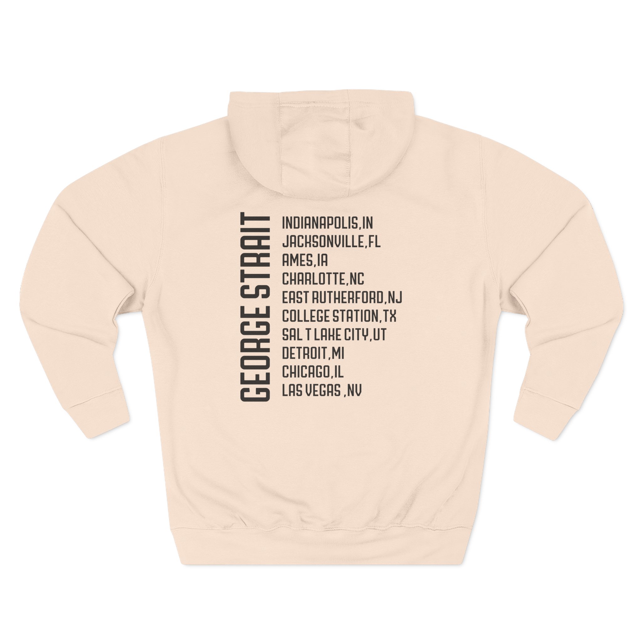 George Strait Heather Denim Silhouette Three-Panel Fleece Hoodie - Image 8