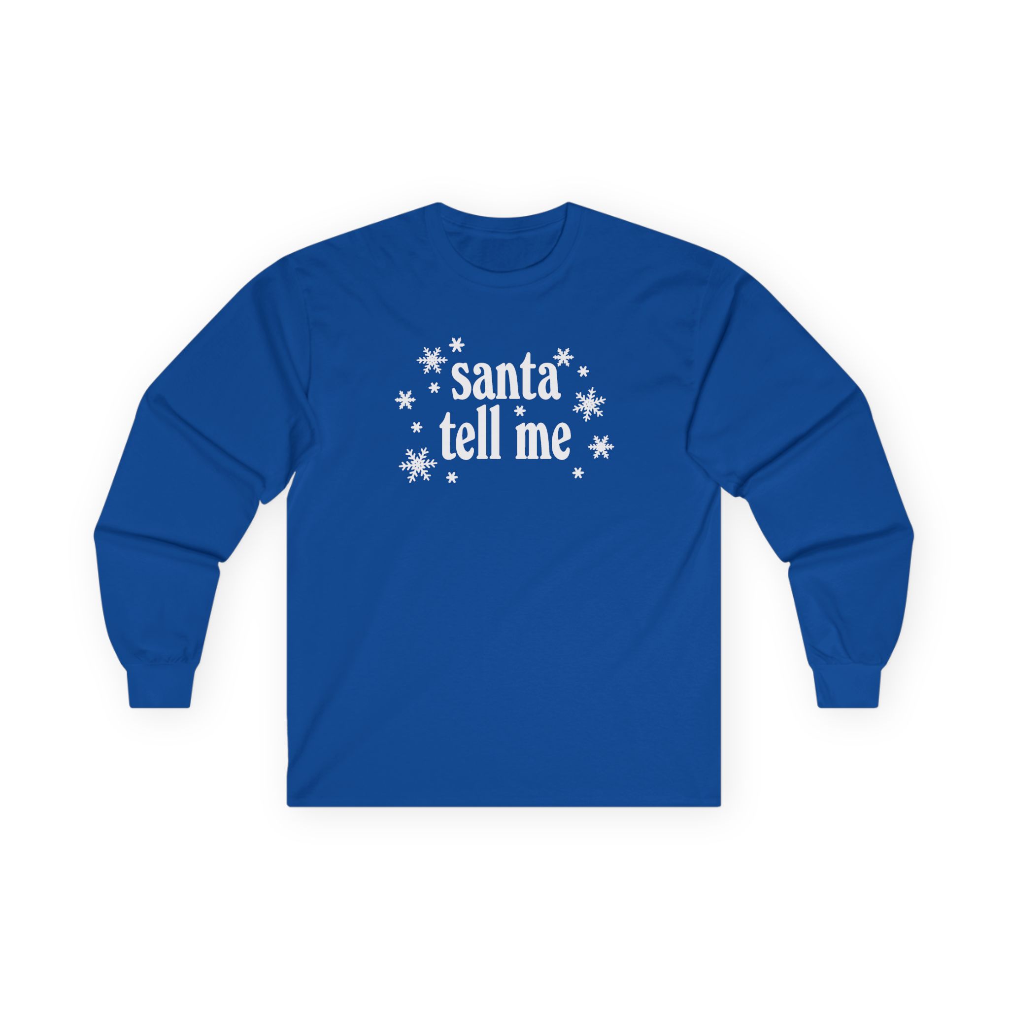 AG Santa Tell Me Unisex Ultra Cotton Long Sleeve Tee - Image 11