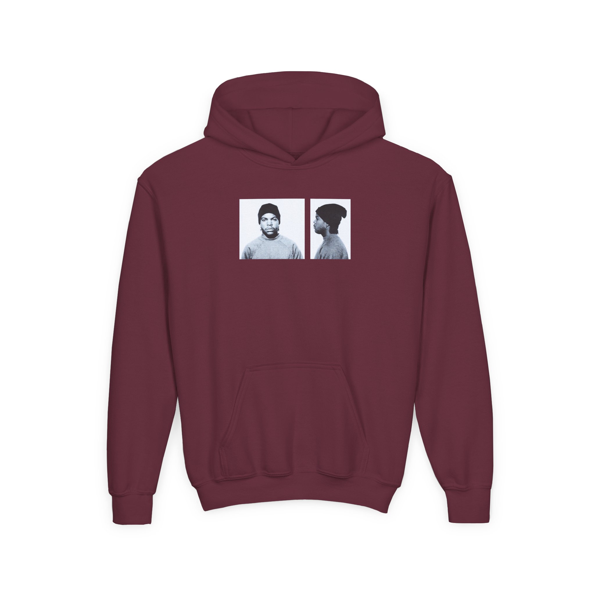 Ice Cube Mug Shot Youth Heavy Blend Hooded Sweatshirt - Image 3