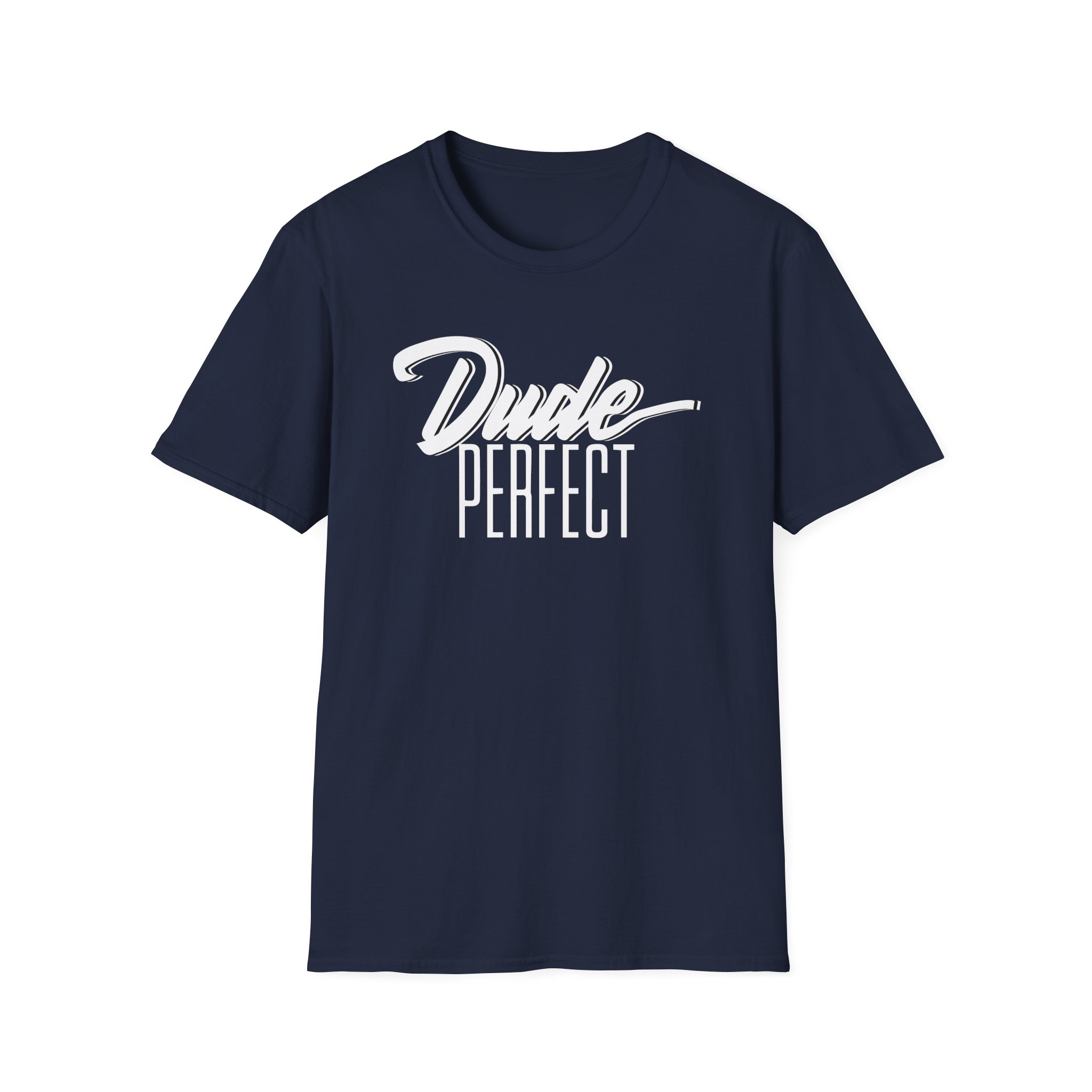 Dude Perfect Dude Script Unisex Softstyle T-Shirt - Image 15
