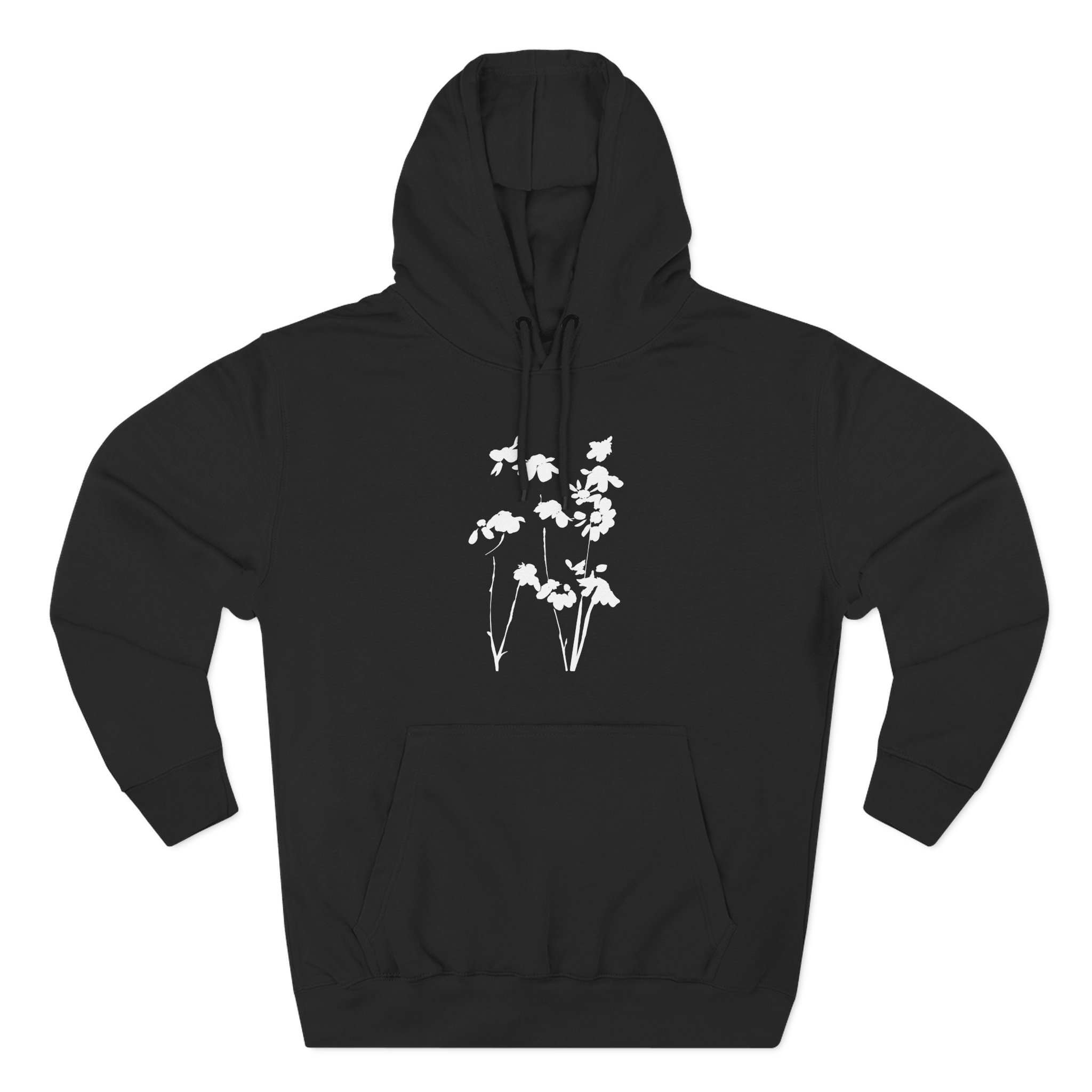 AG petal blurred flowers Three-Panel Fleece Hoodie