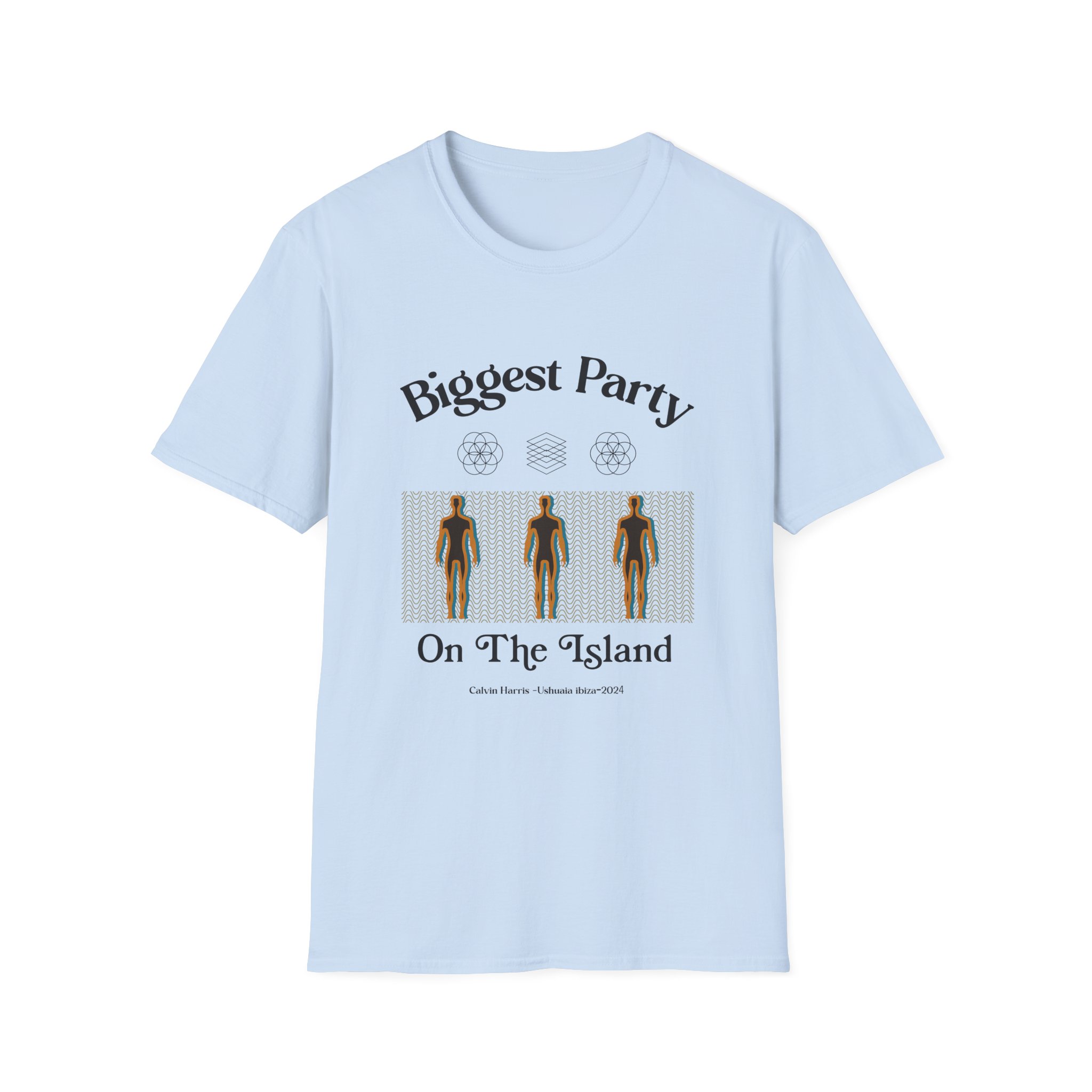 Calvin Harris Ushuaia Higher Island Party Unisex Softstyle T-Shirt - Image 21