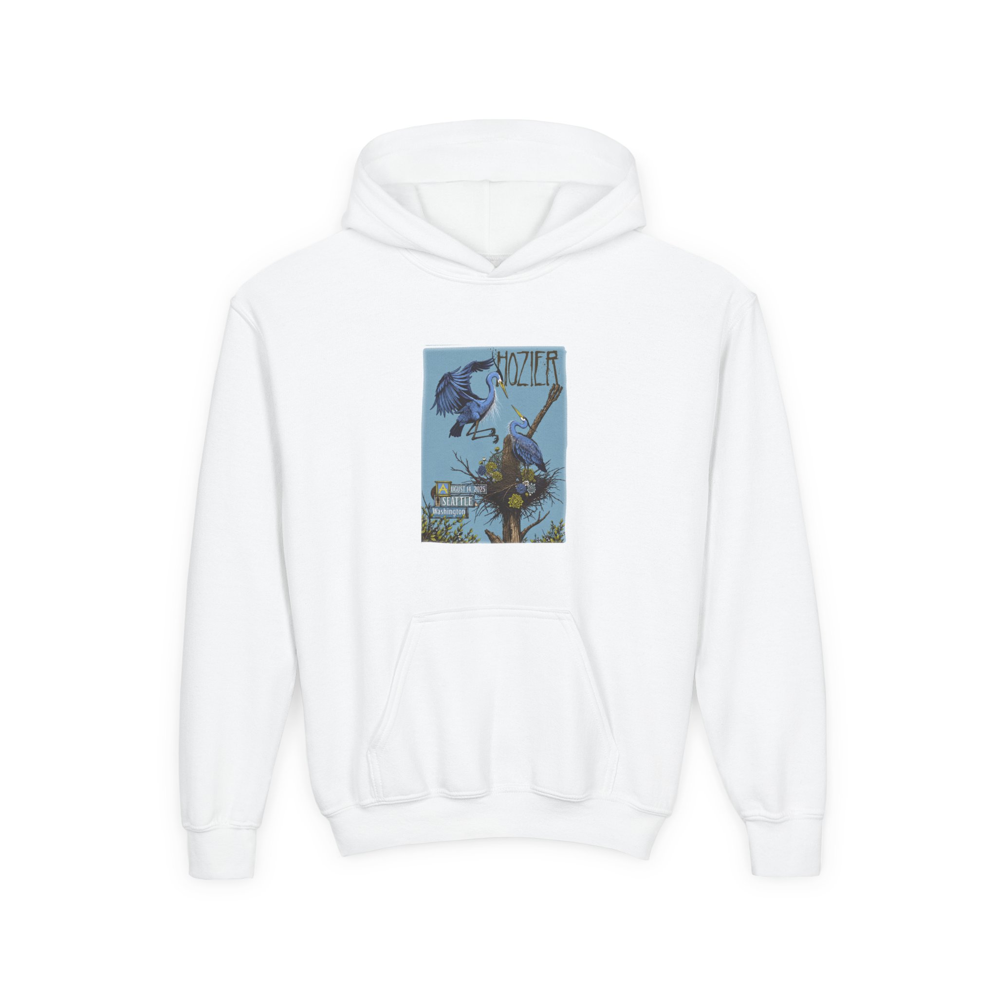 Hozier Seattle August 14 Show Youth Heavy Blend Hooded Sweatshirt