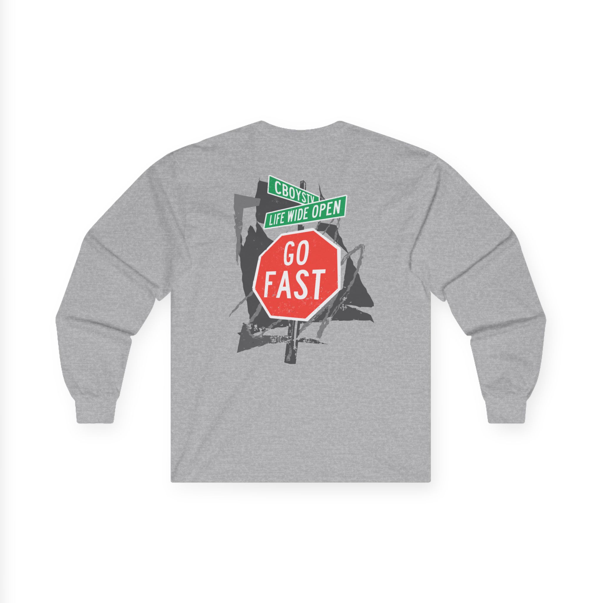Cboystv Street Sign Unisex Ultra Cotton Long Sleeve Tee - Image 4