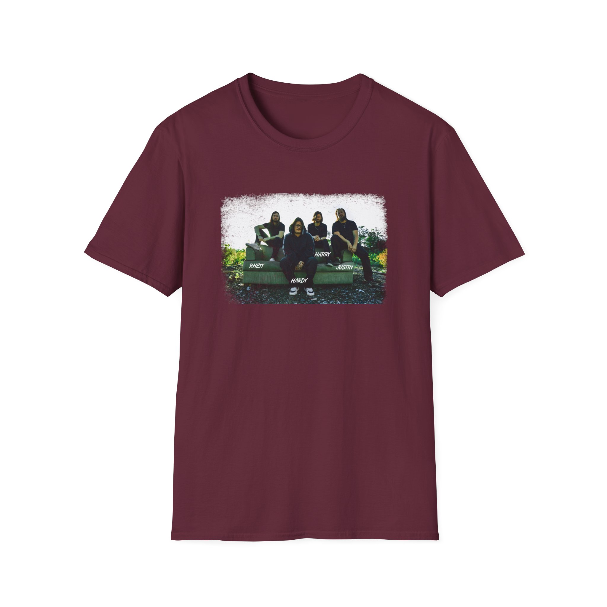 Hd Band Photo Unisex Softstyle T-Shirt - Image 3