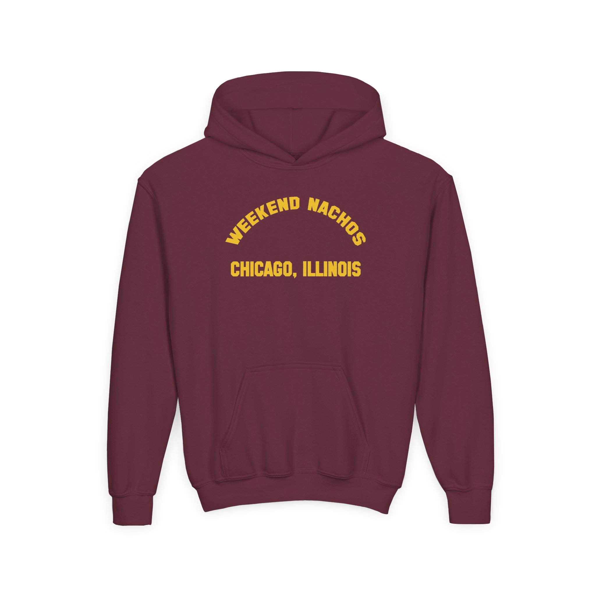 Youth Weekend Nachos Watch You Suffer Heavy Blend Hooded Sweatshirt - Image 3