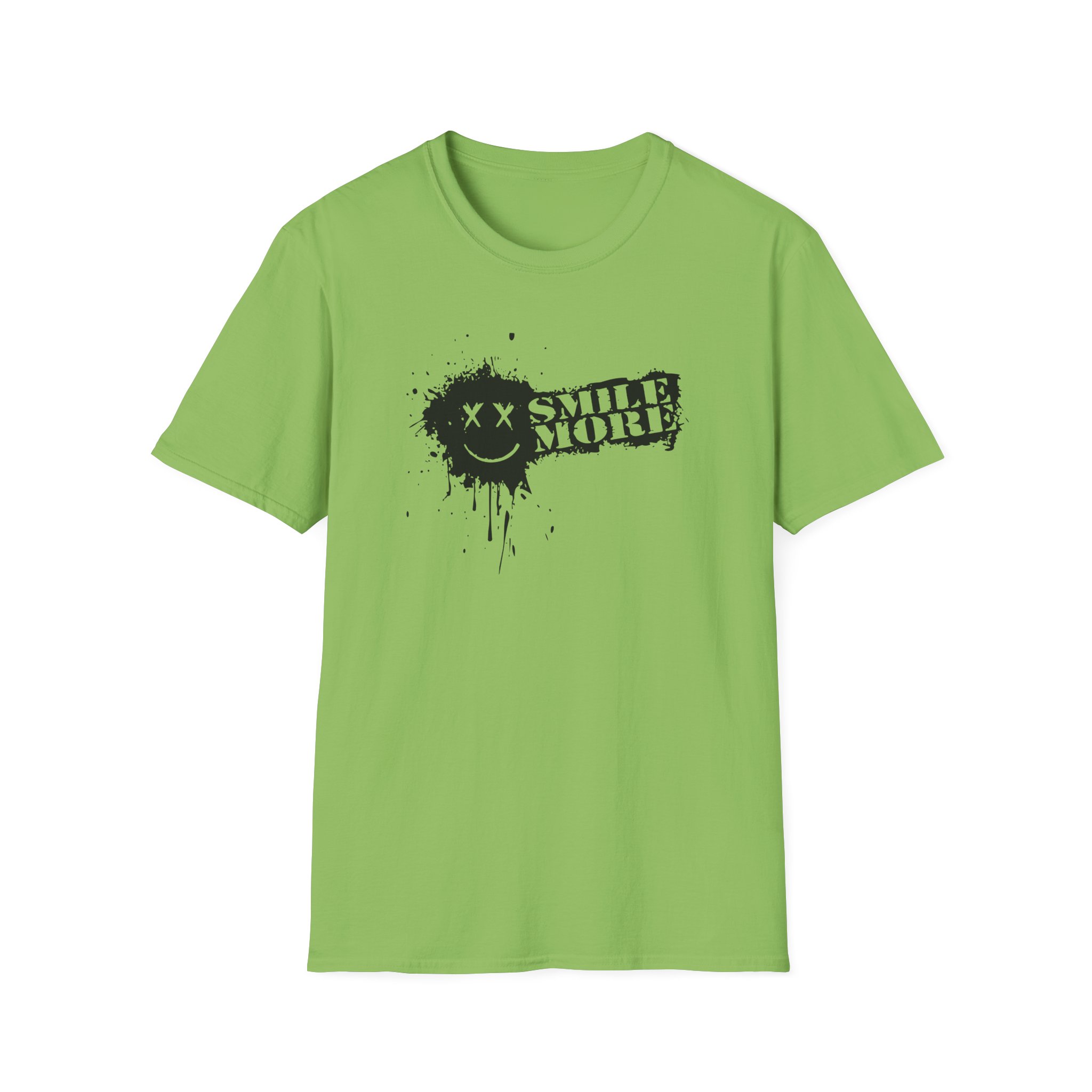Roman Atwood Smile More Splatter Unisex Softstyle T-Shirt - Image 15