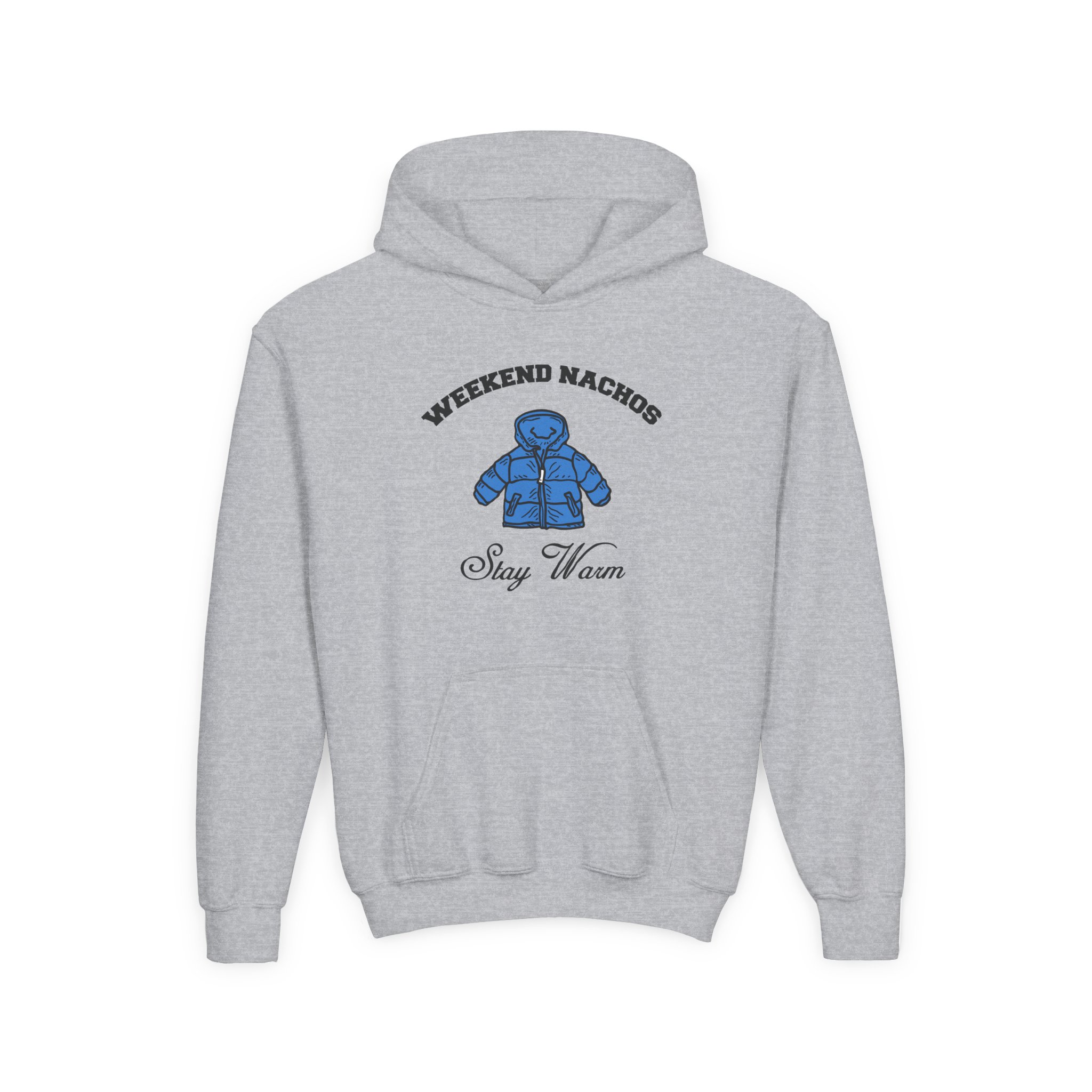 Youth Weekend Nachos Heavy Blend Hooded Sweatshirt - Image 3