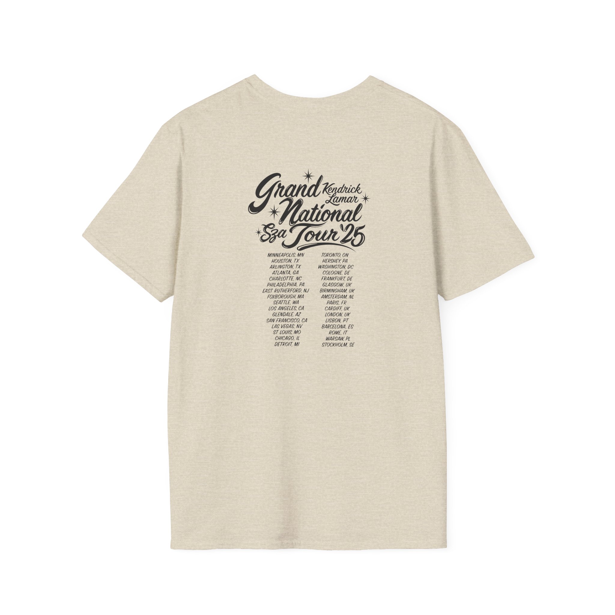 Sza Sos if This World Were Mine Grand National Tou Unisex Softstyle T-Shirt - Image 8