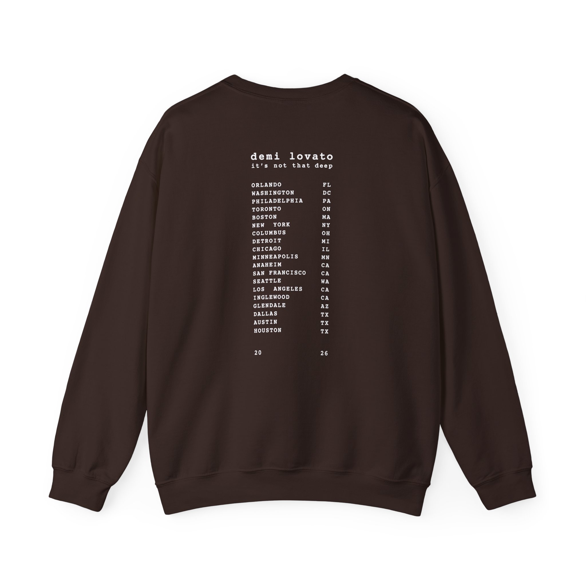 D L It’s Not That Deep Tour Unisex Heavy Blend™ Crewneck Sweatshirt - Image 6
