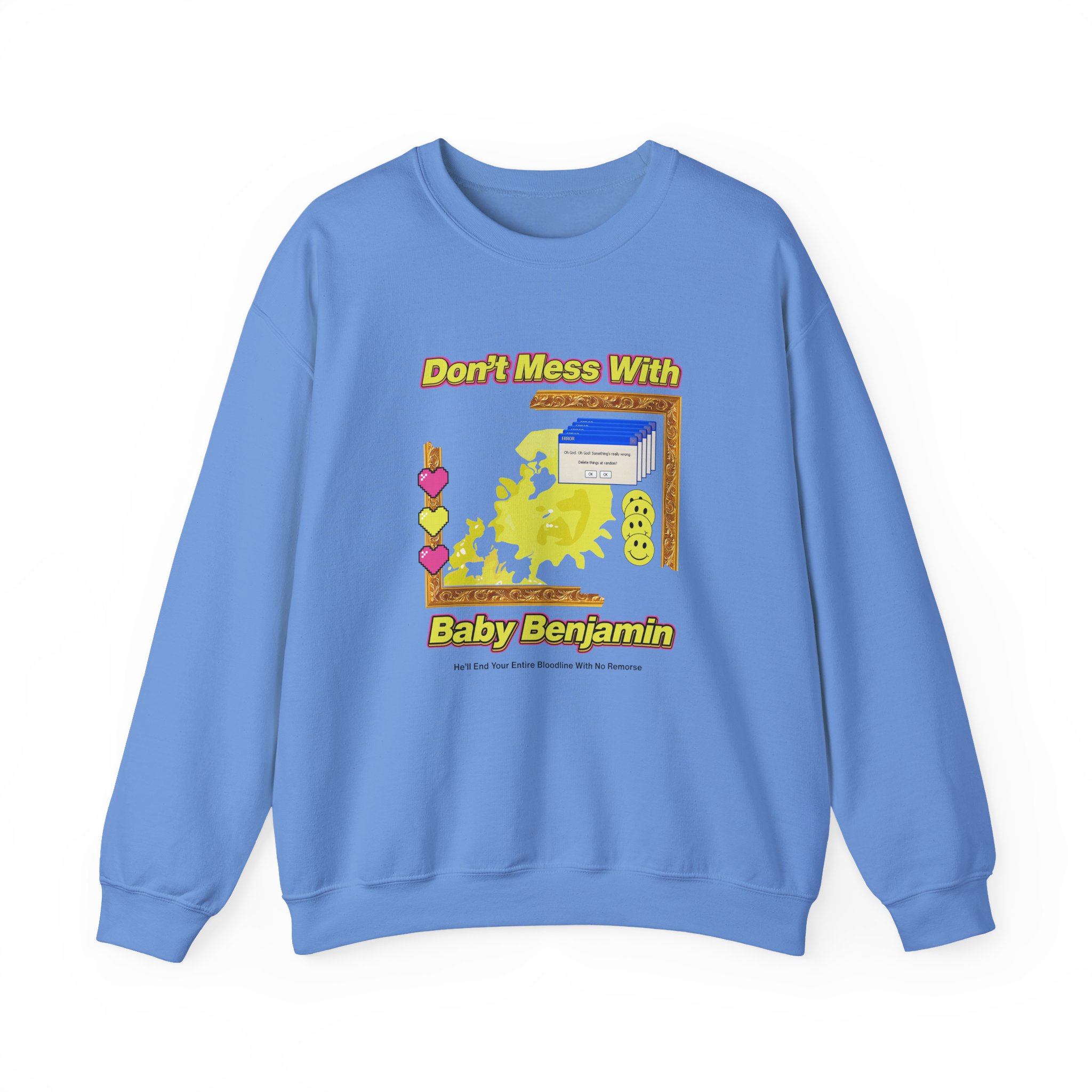Garrett Watts Don't Mess With Baby Benjamin Unisex Heavy Blend™ Crewneck Sweatshirt - Image 13