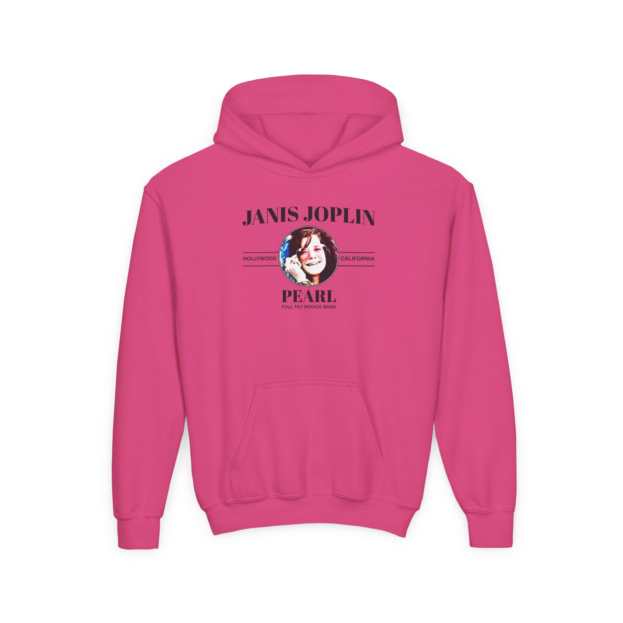 Janis Joplin Pearl Youth Heavy Blend Hooded Sweatshirt - Image 11