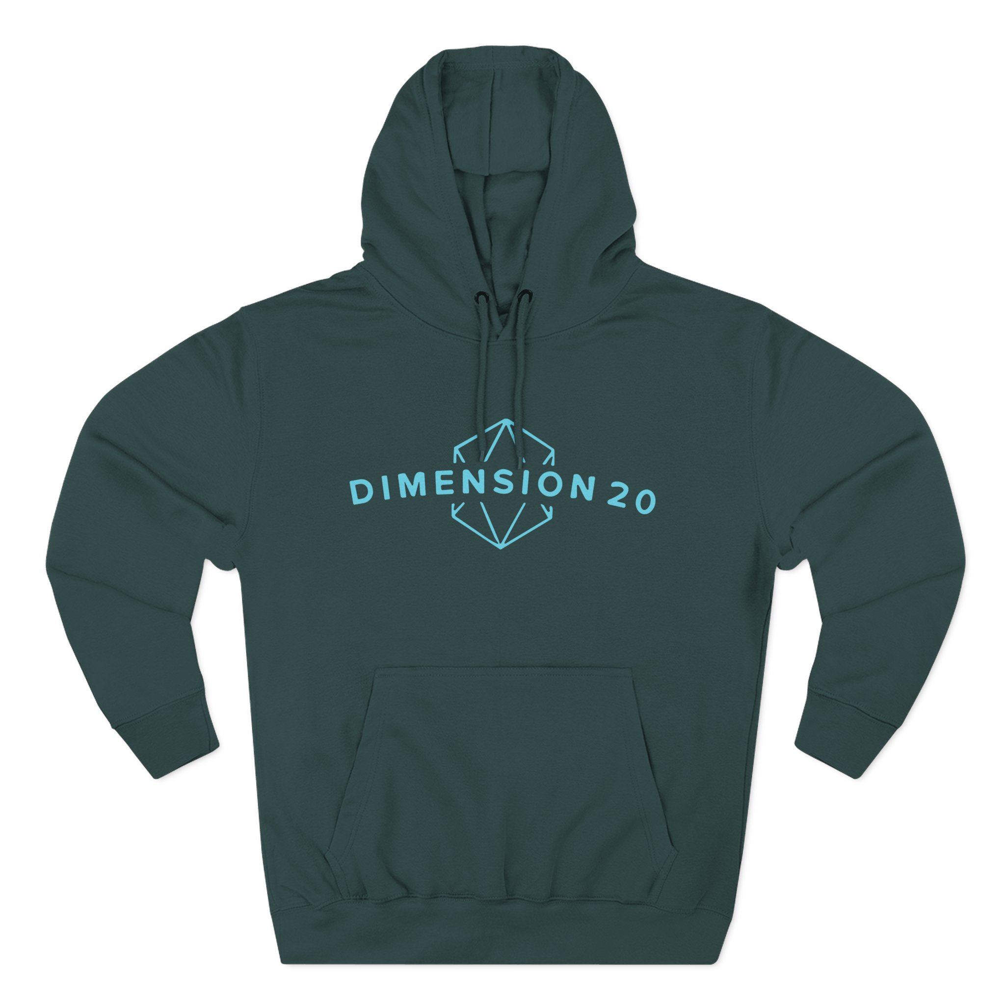 Dropout Dimension 20 Logo Three-Panel Fleece Hoodie - Image 5
