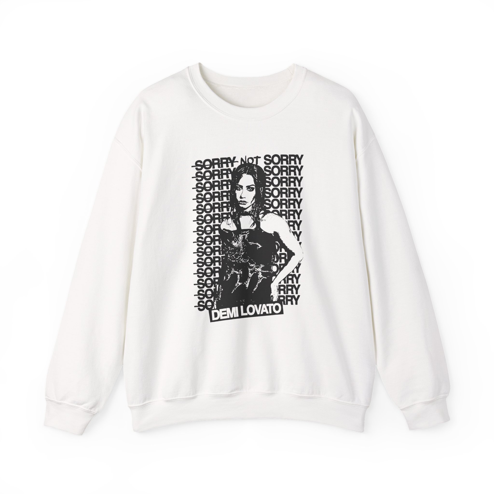 D L Sorry Not Sorry Unisex Heavy Blend™ Crewneck Sweatshirt