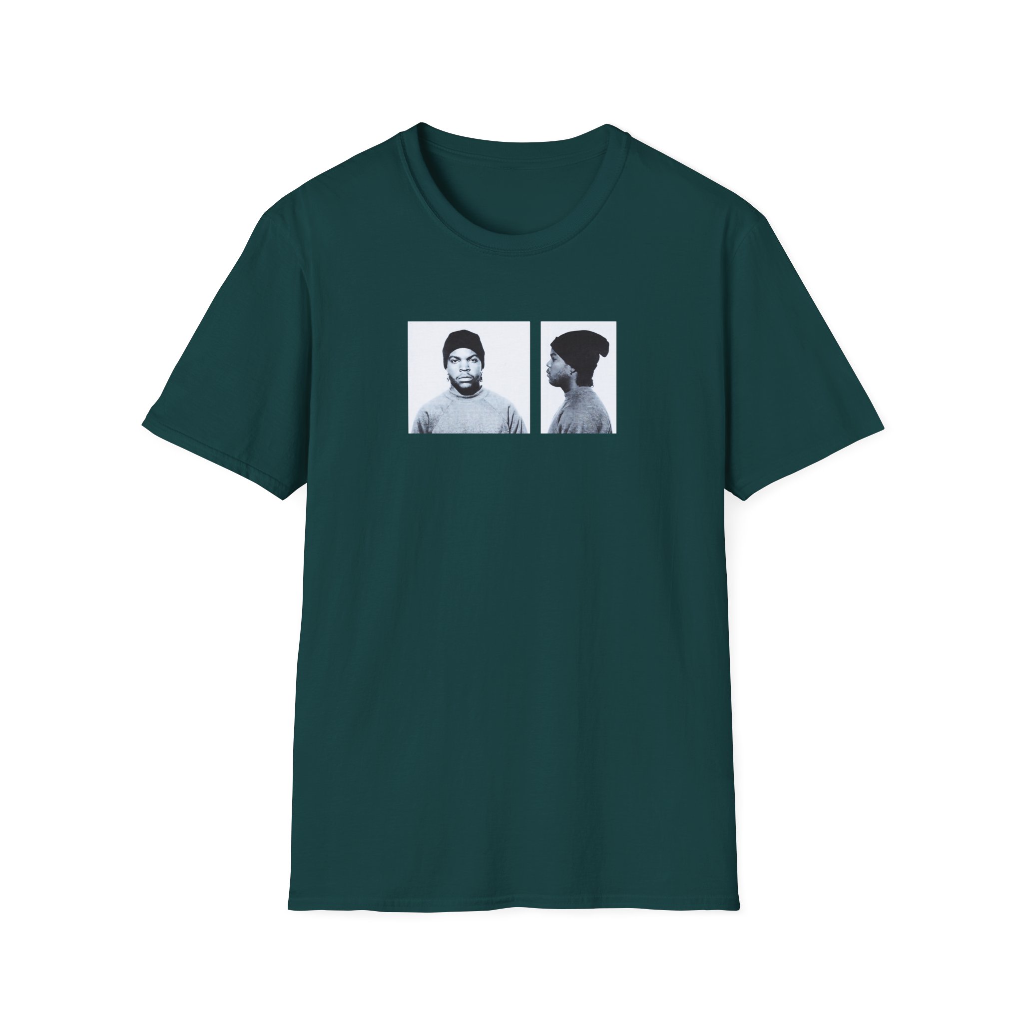 Ice Cube Mug Shot Unisex Softstyle T-Shirt - Image 11