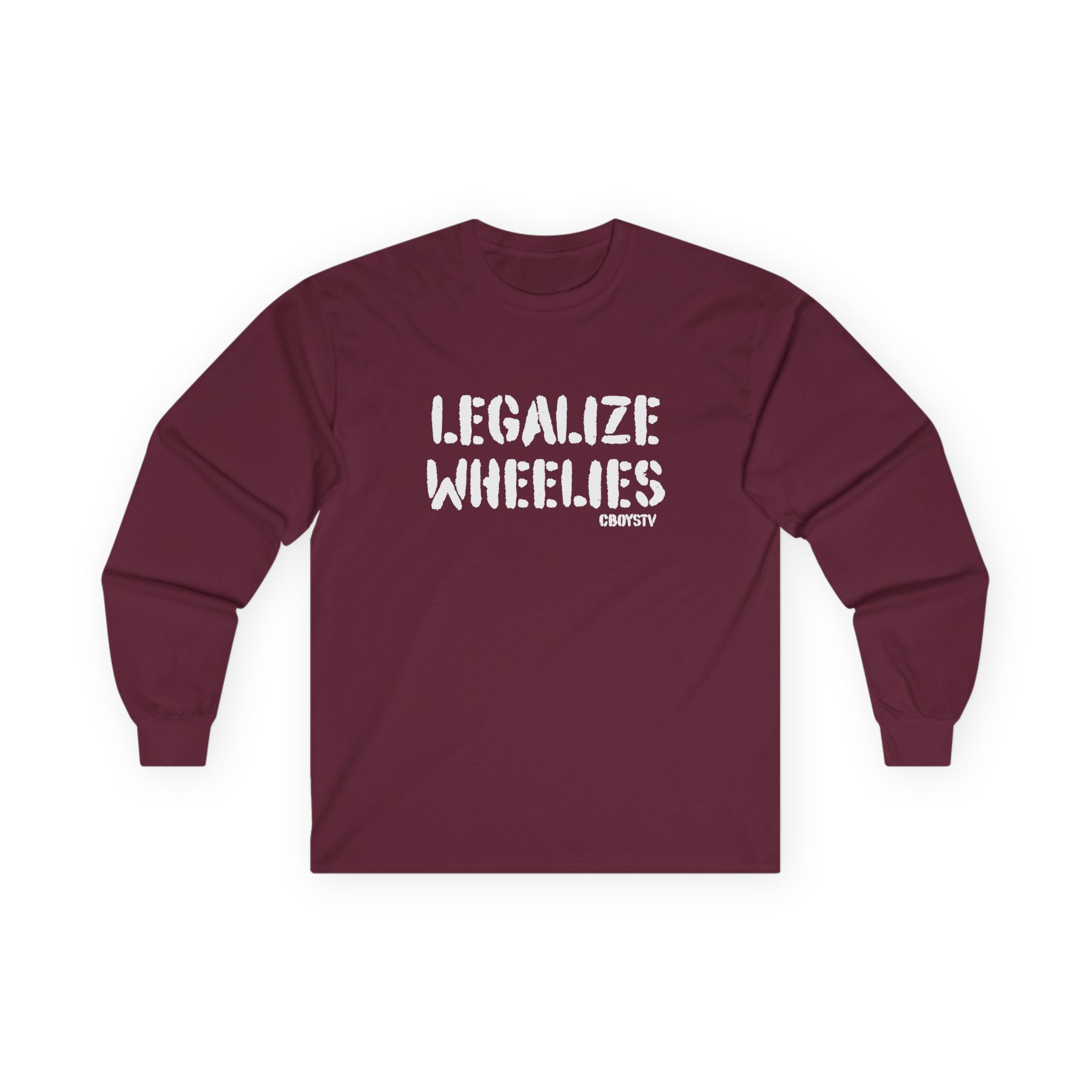 Cboystv Legalize Wheelies Unisex Ultra Cotton Long Sleeve Tee - Image 3