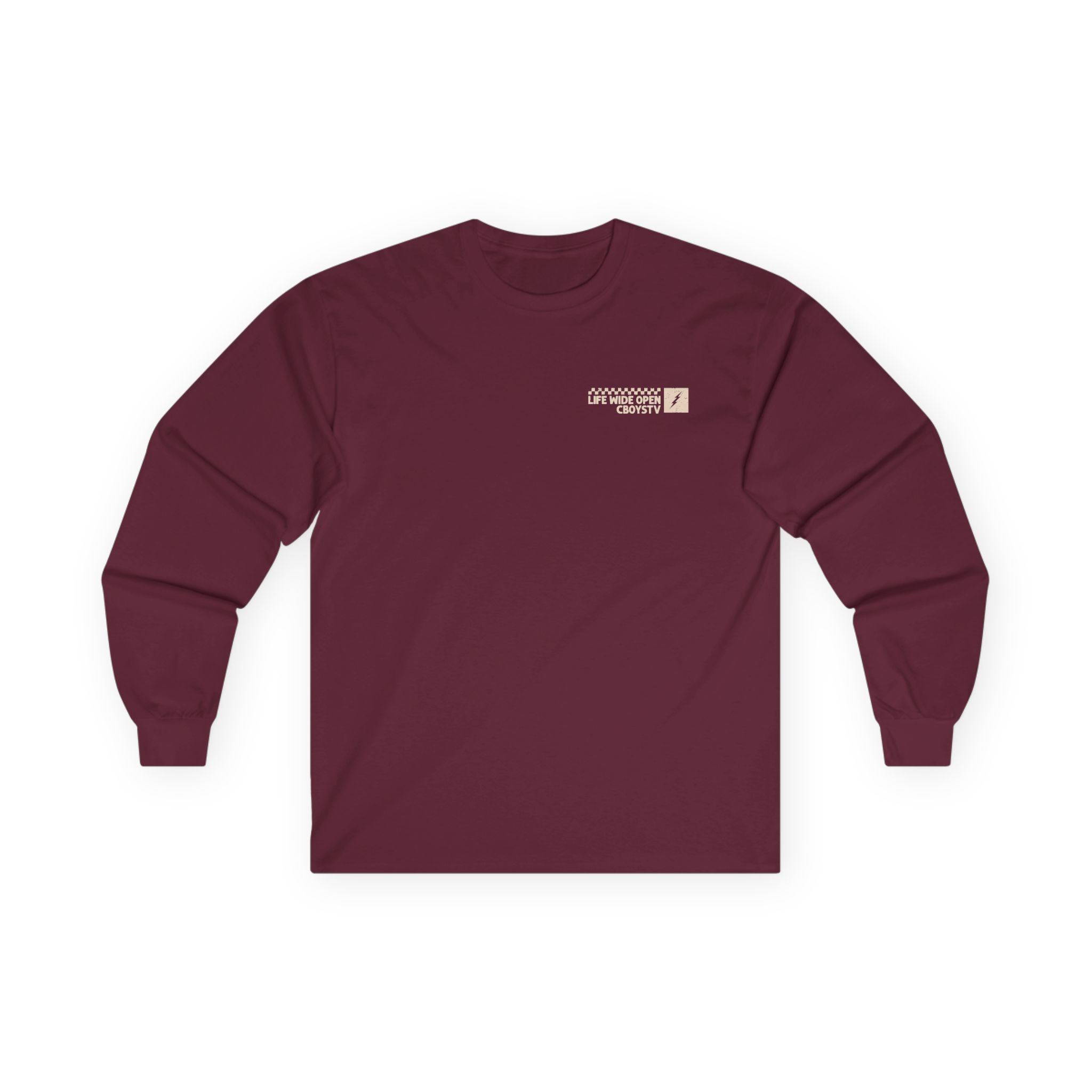 Cboystv Checkered Tournament Unisex Ultra Cotton Long Sleeve Tee - Image 3