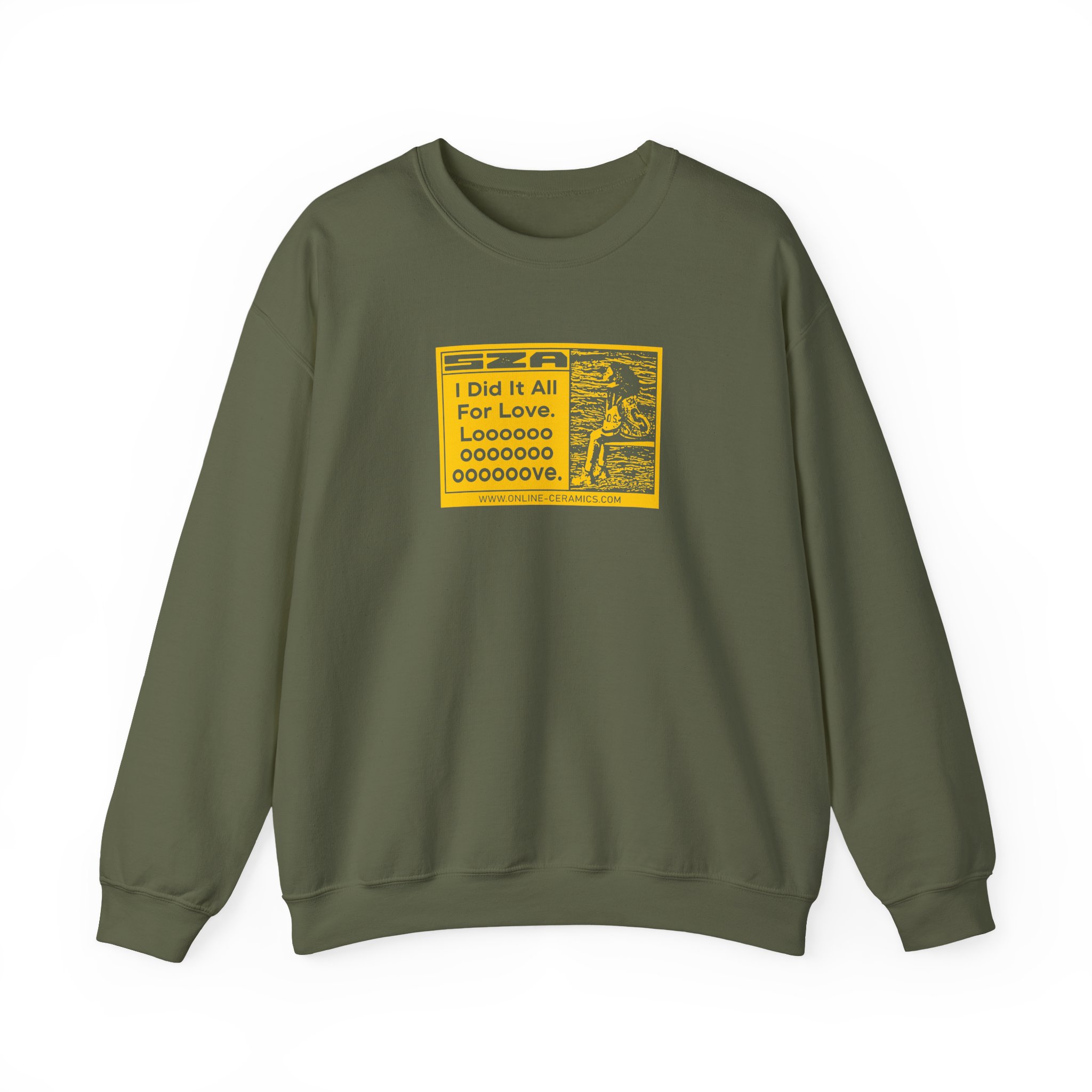 Sza Sos I Did It All for Love North America Unisex Heavy Blend™ Crewneck Sweatshirt - Image 5