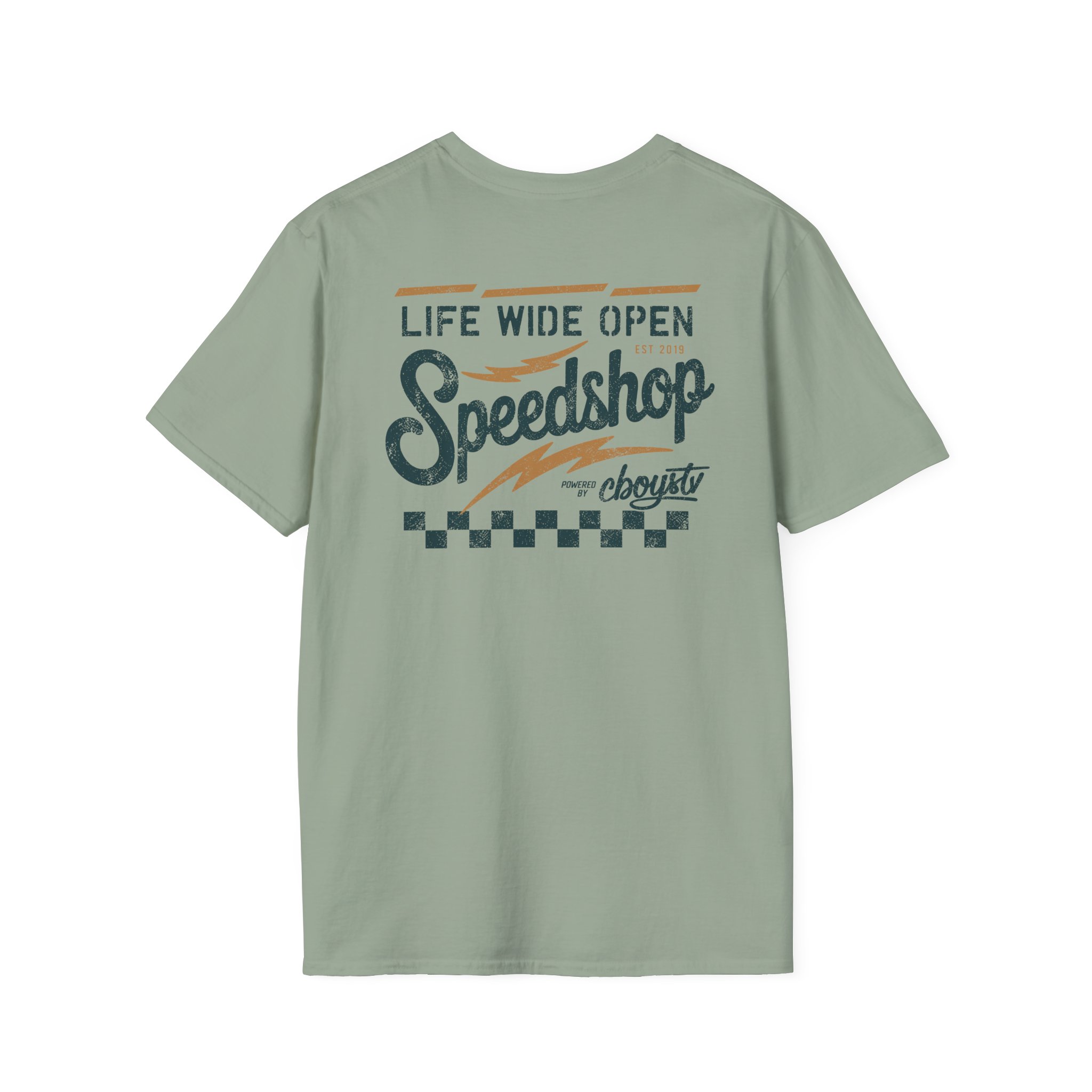 Cboystv Speed Shop Unisex Softstyle T-Shirt - Image 12