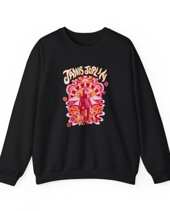Janis Joplin Groovy Unisex Heavy Blend™ Crewneck Sweatshirt