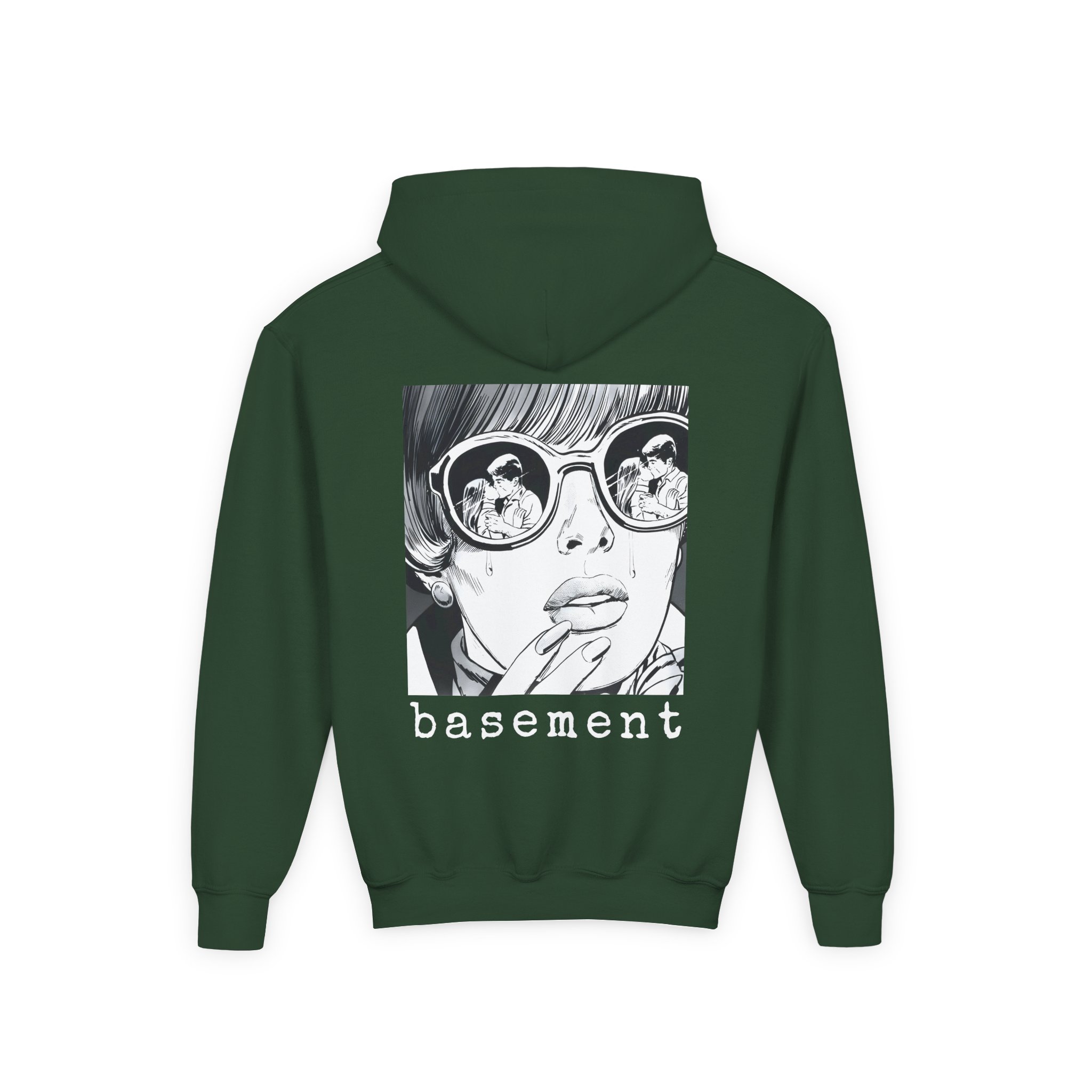 Cold Cuts Basement Couple Youth Heavy Blend Hooded Sweatshirt - Image 6
