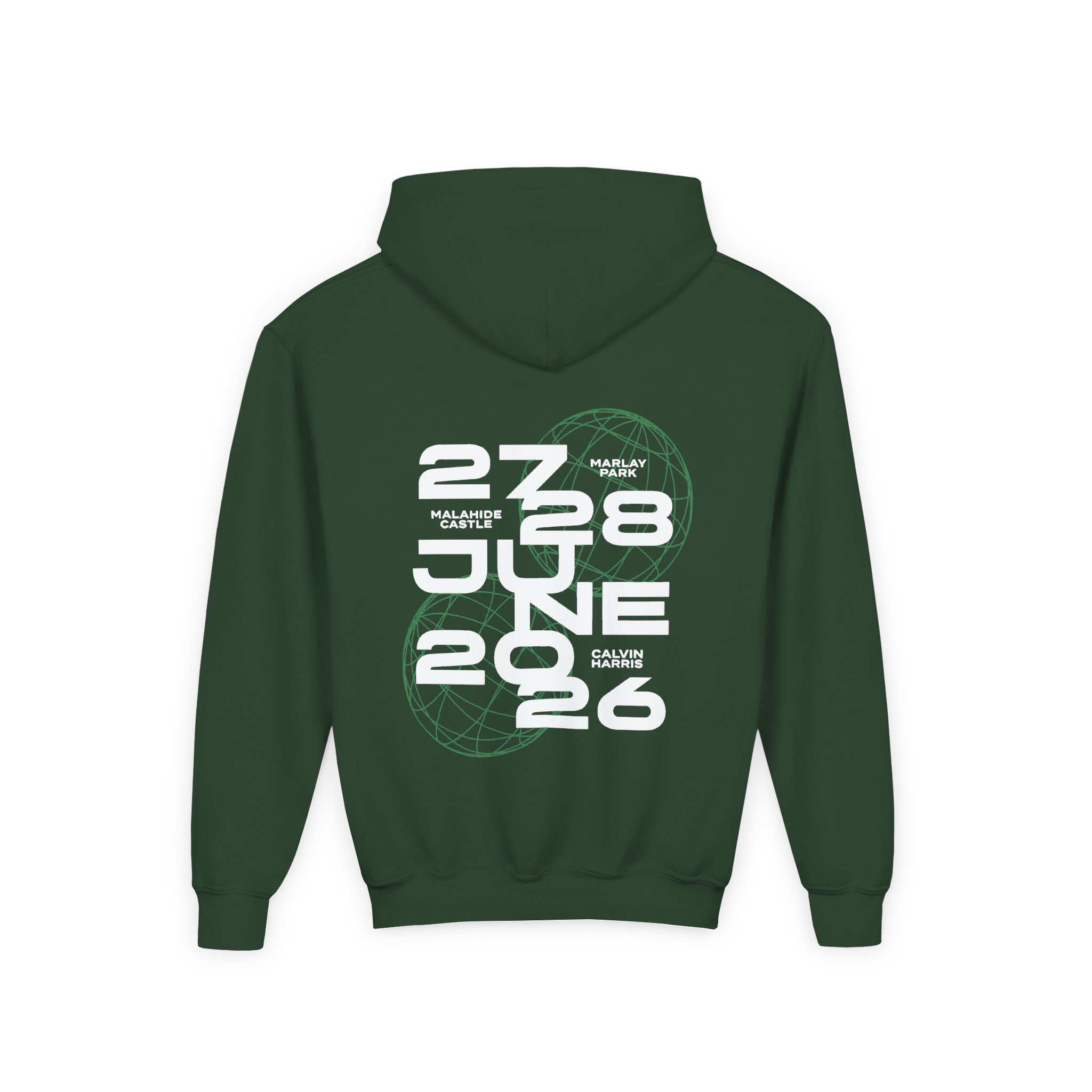 Youth Calvin Harris Wireframe Marlay Park Heavy Blend Hooded Sweatshirt - Image 6