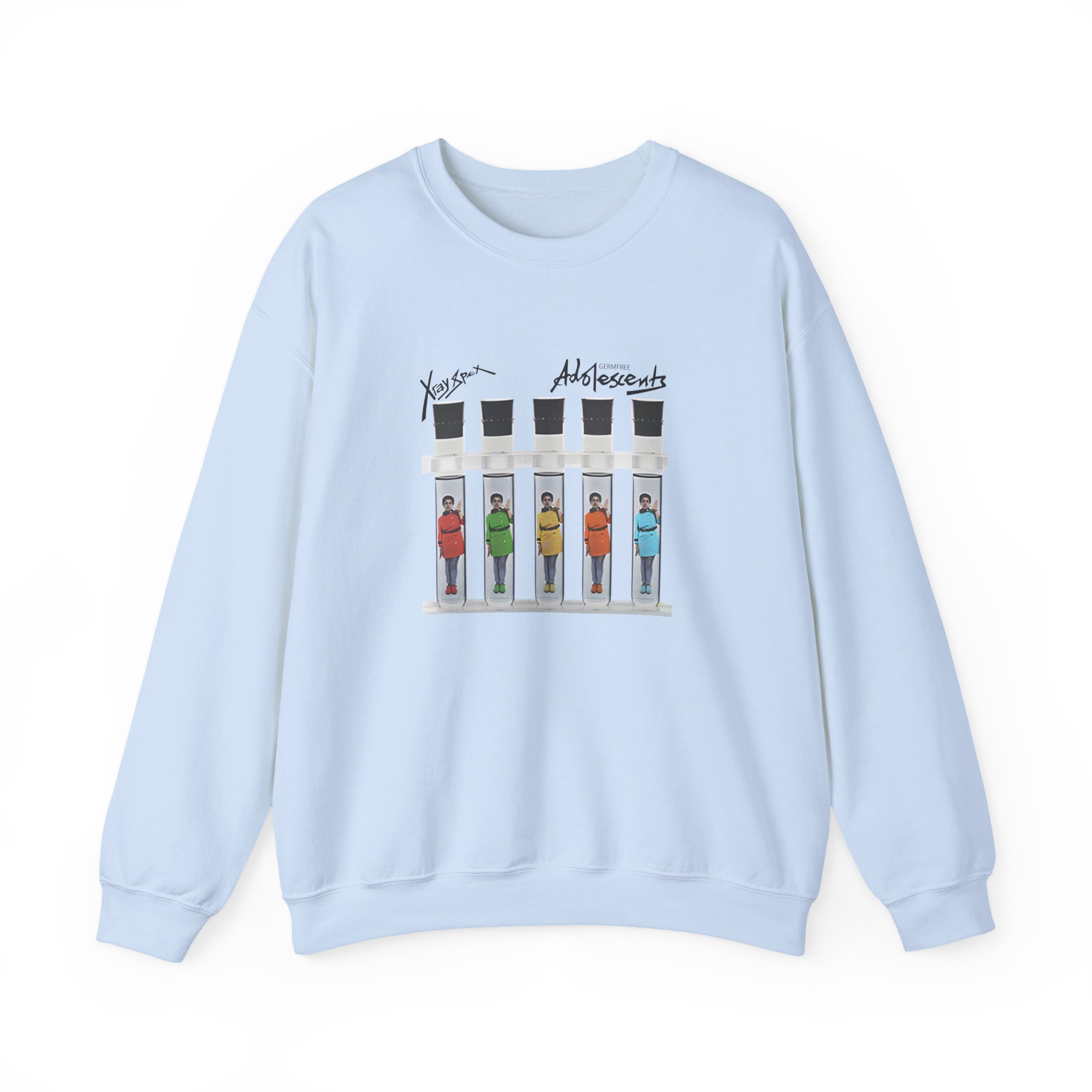 X-ray Spex Germ Free Five Tube Unisex Heavy Blend™ Crewneck Sweatshirt - Image 17