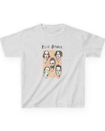 Blue October Caricature Kids Heavy Cotton™ Tee