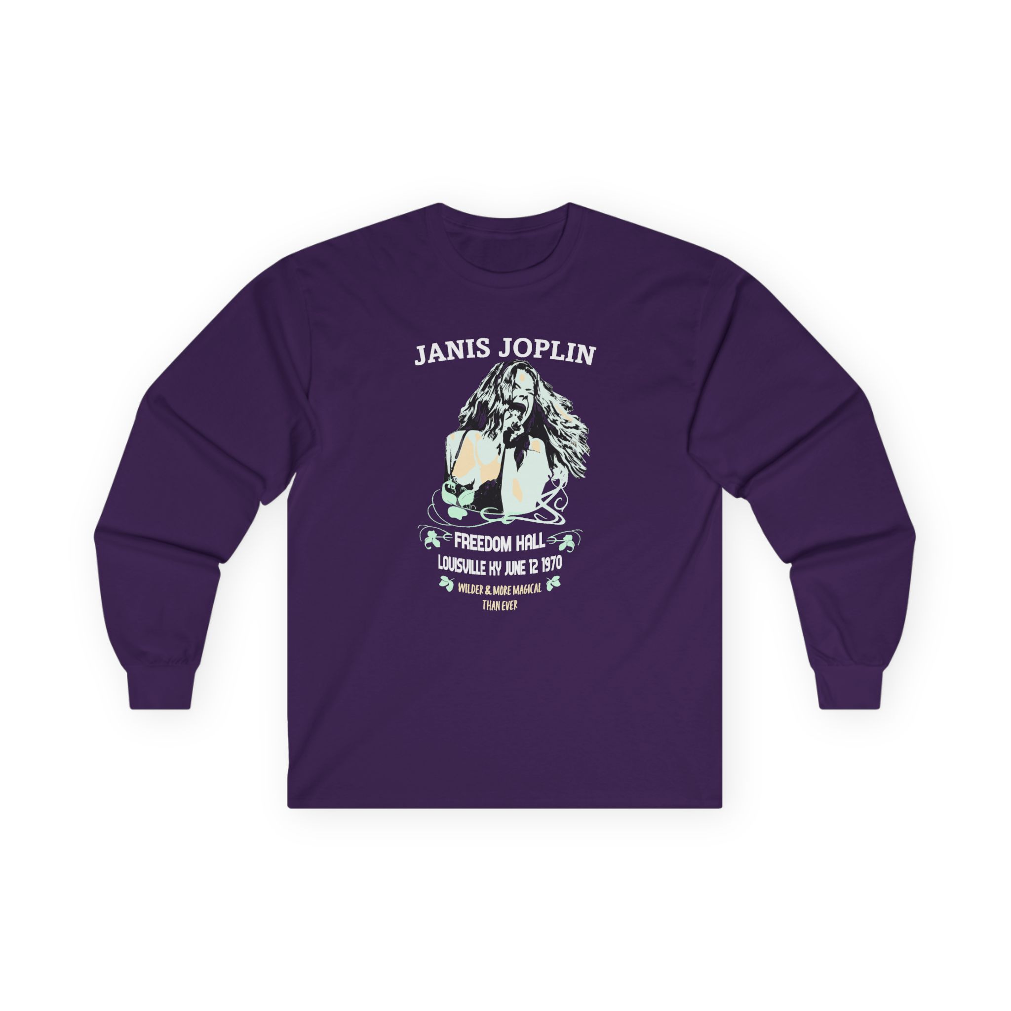 Janis Joplin Freedom Hall Unisex Ultra Cotton Long Sleeve Tee - Image 11