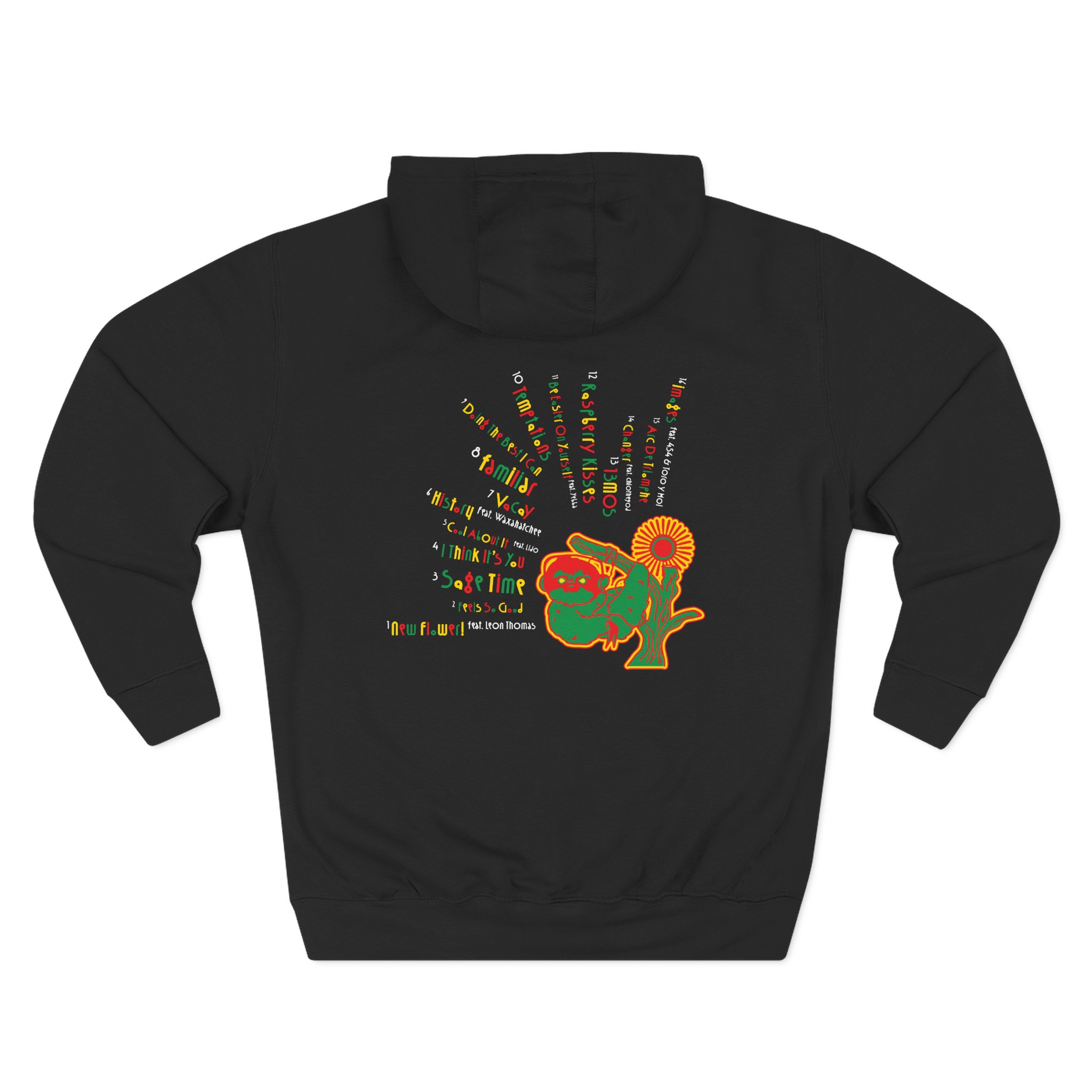 Aminé New Flower! Three-panel Fleece Hoodie - Image 2