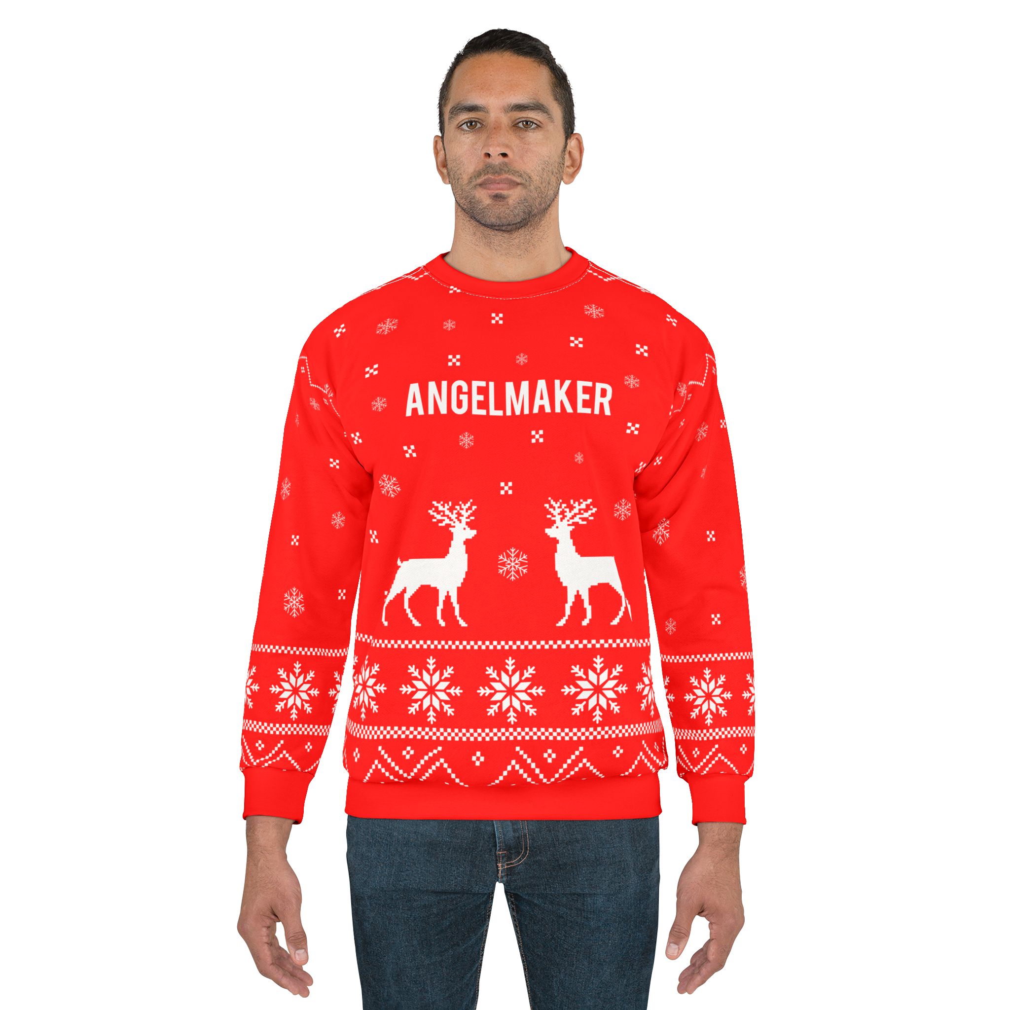 Angelmaker Unisex Sweatshirt (AOP) - Image 3