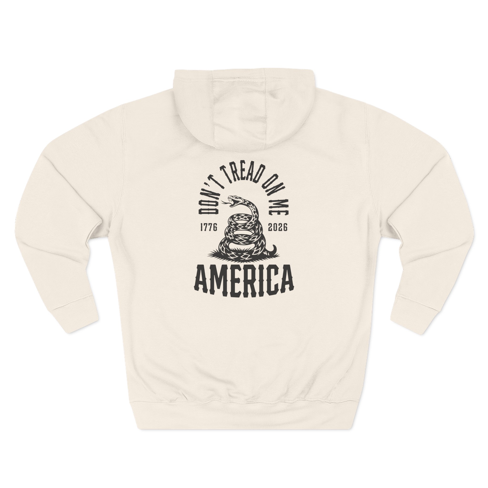 Valuetainment Don't Tread on Me Three-Panel Fleece Hoodie - Image 2