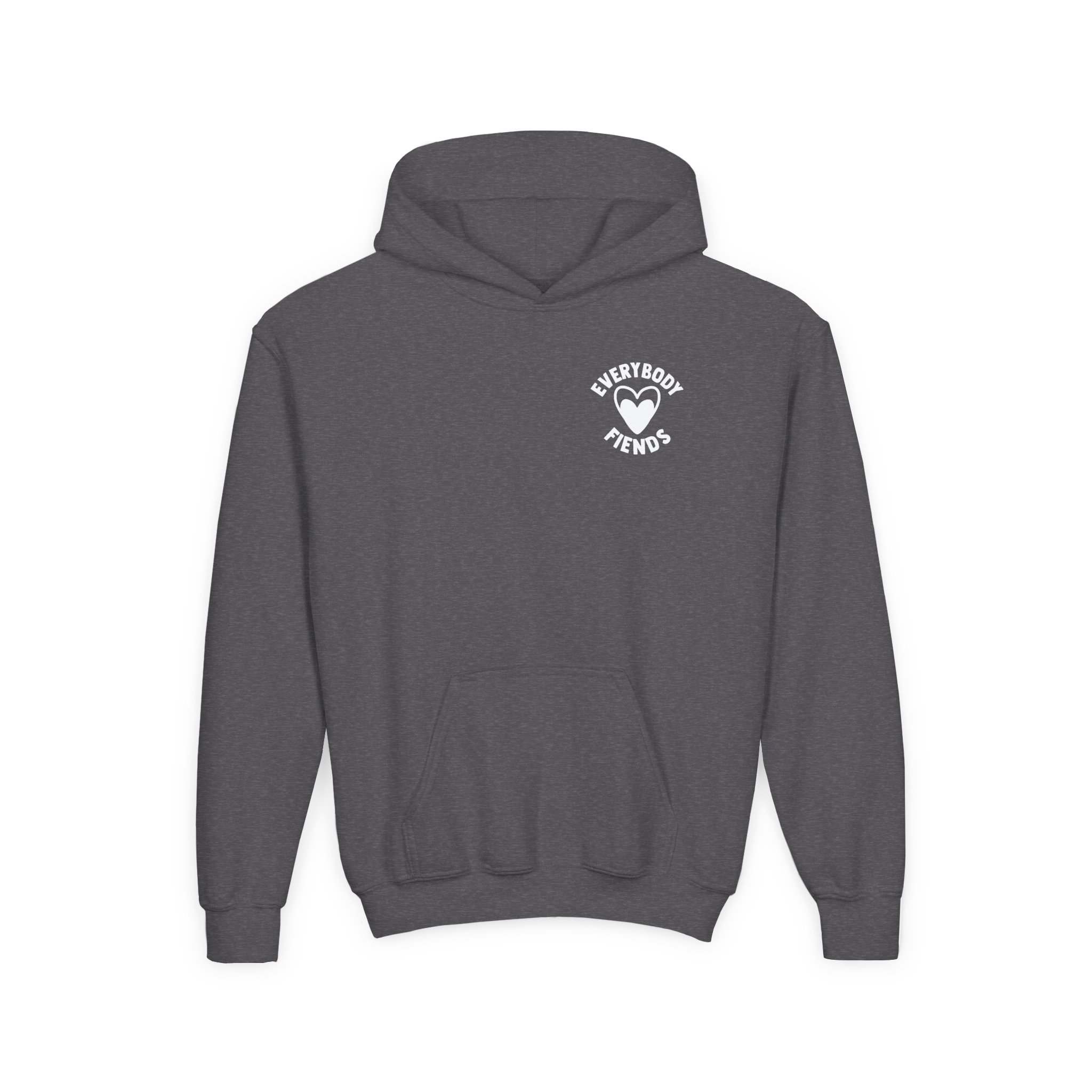 J Cole Everybody Fiends Youth Heavy Blend Hooded Sweatshirt - Image 7